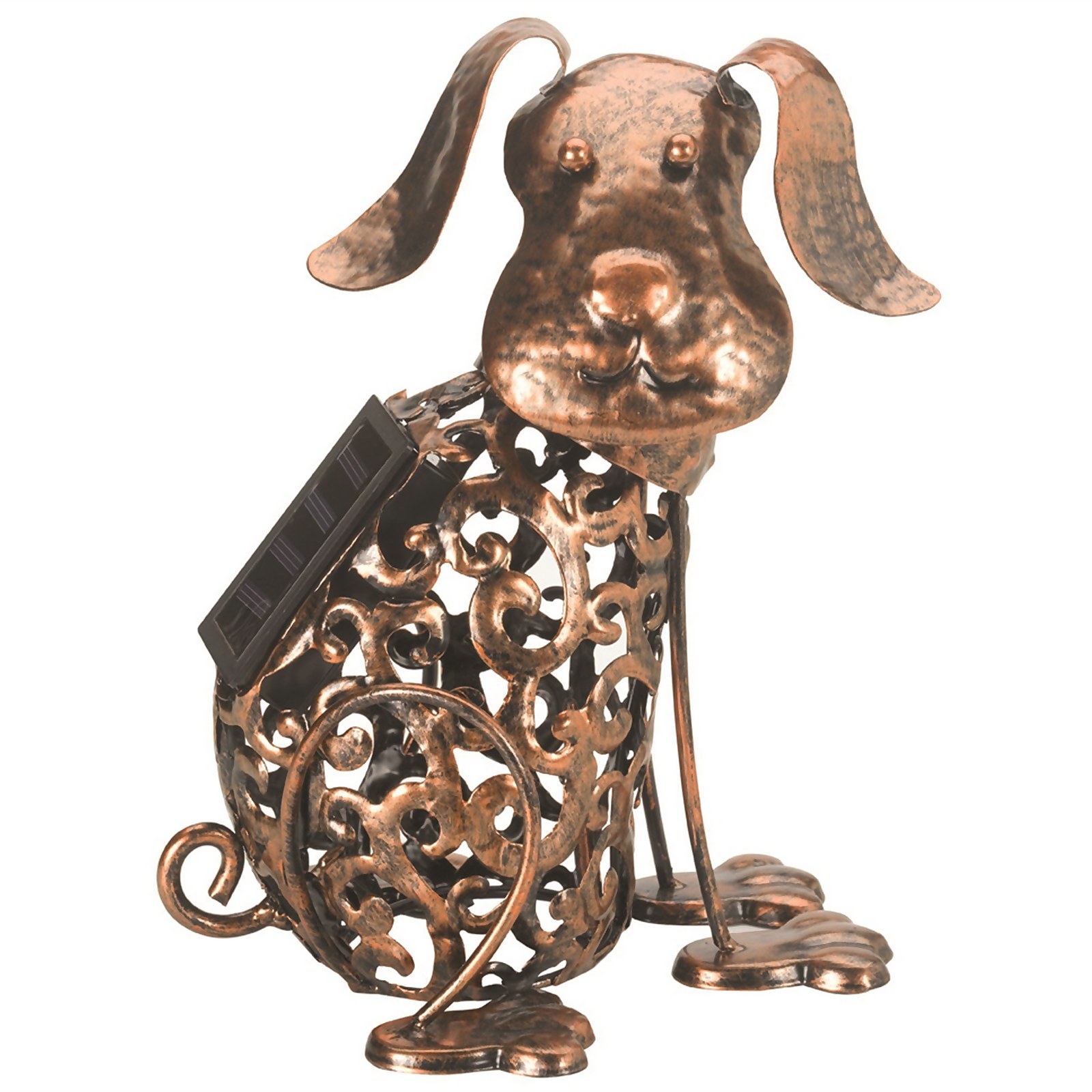Solar Powered Metal Decorative Dog Silhouette by Smart Garden