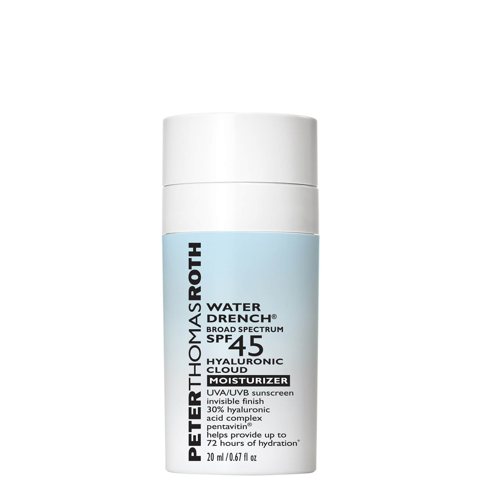 Shop Peter Thomas Roth Water Drench Hyaluronic Cloud Moisturizer Travel Size Spf45 20ml