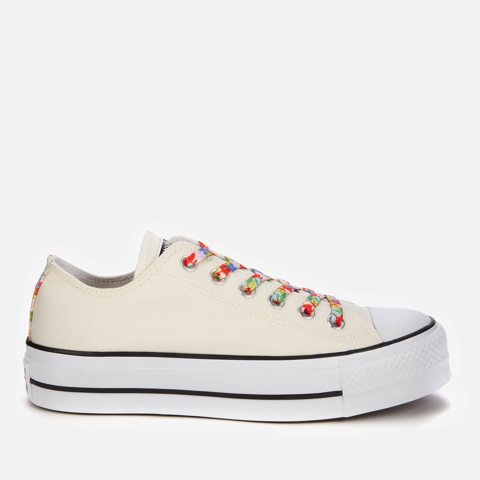 Converse Women's Chuck Taylor All Star Garden Party Platform Ox Trainers - White - UK 3