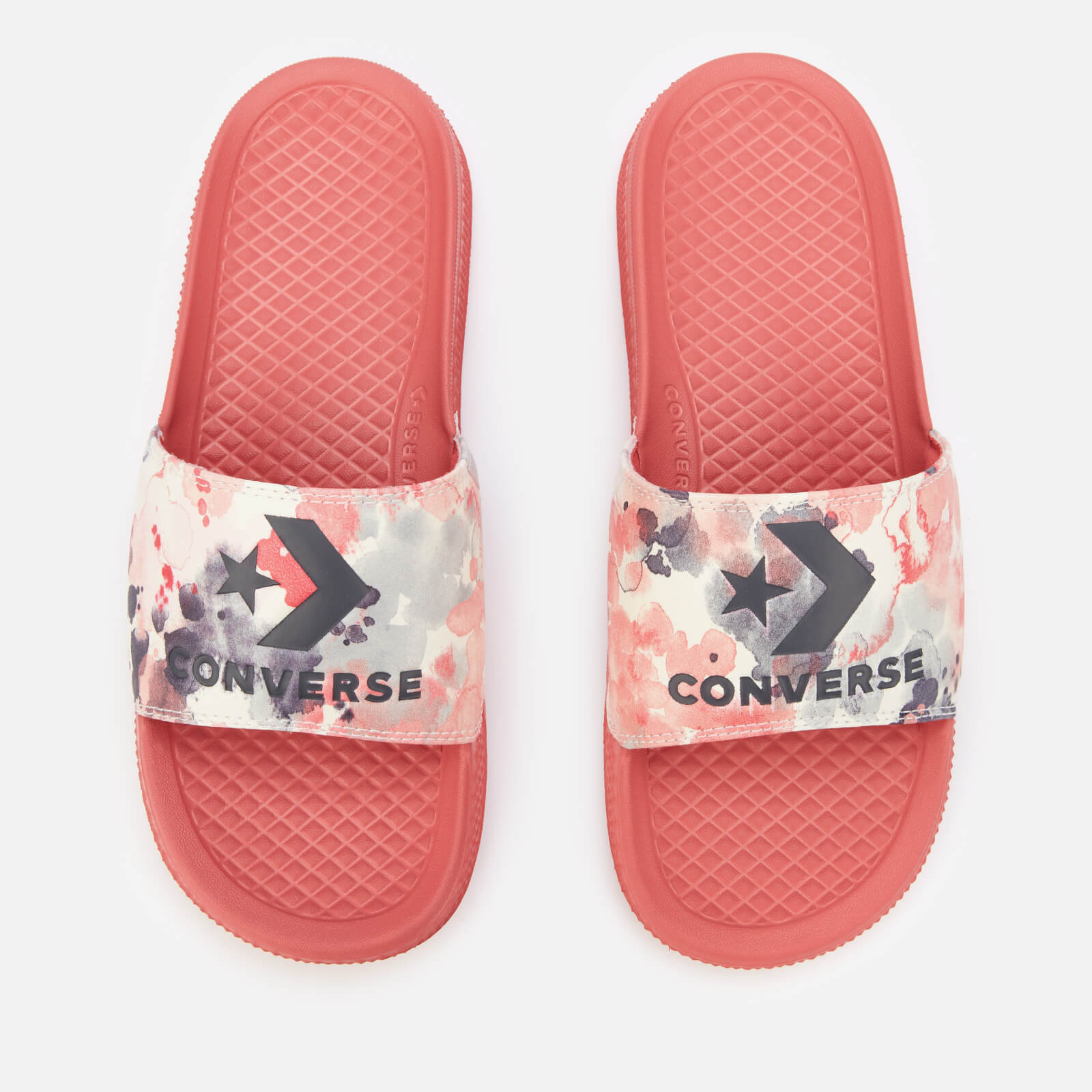 Converse Women's All Star Summer Fest Slide Sandals - Terracotta Pink/Egret/Storm Wind - UK 3