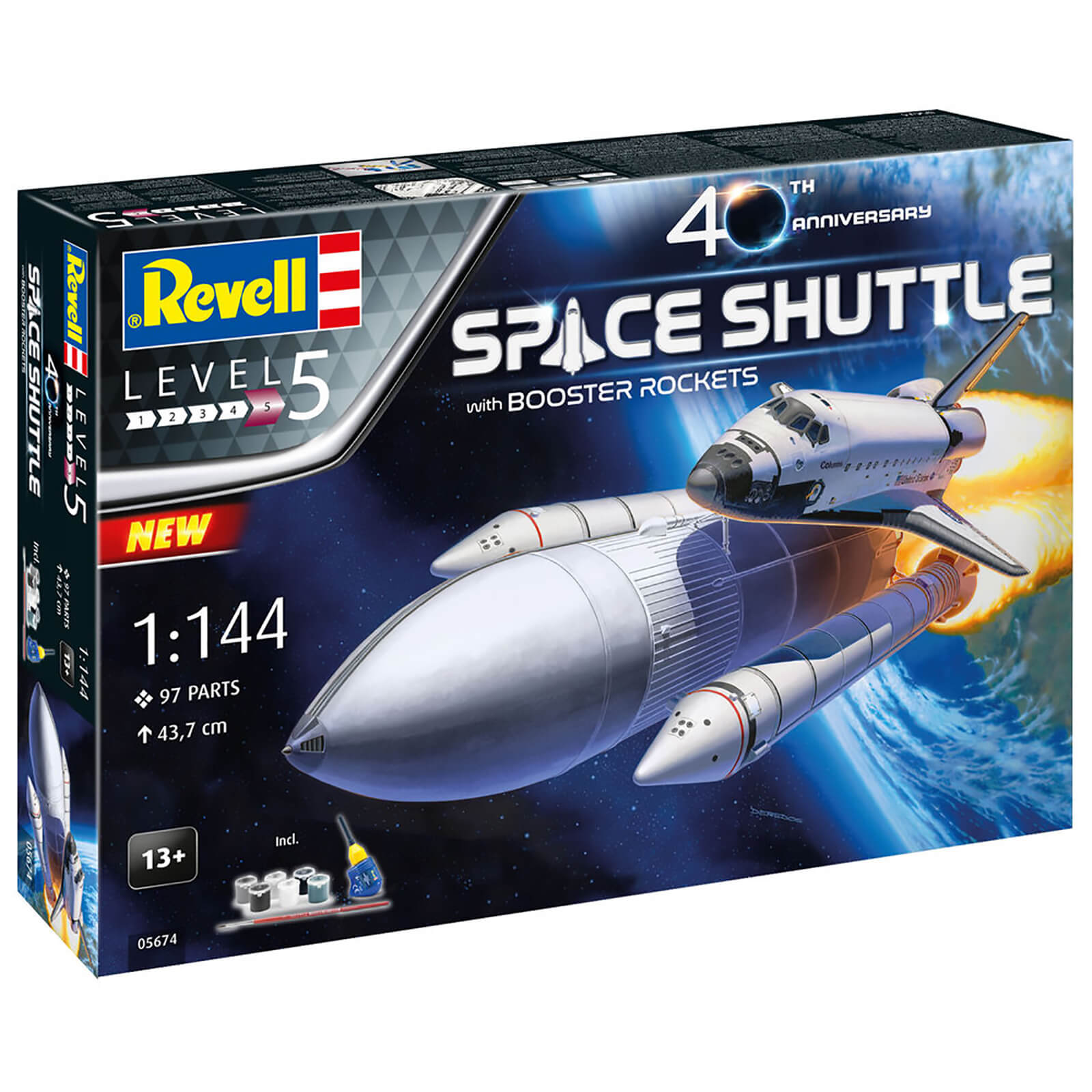 Gift Set Space Shuttle & Boosters 40th Anniversary - 1:144 Scale