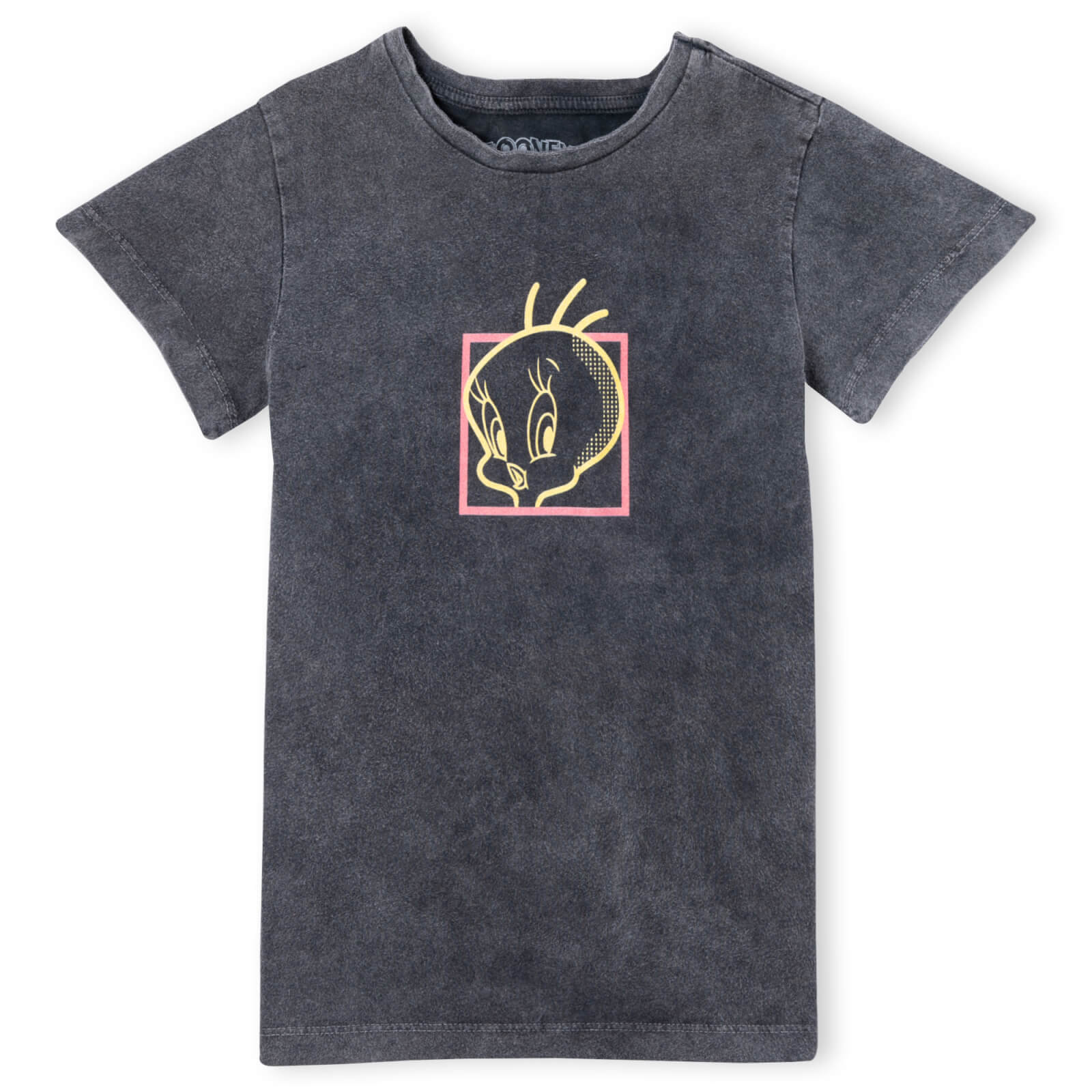 Looney Tunes Tweety Pie Unisex T-Shirt - Black Acid Wash - S - Black Acid Wash