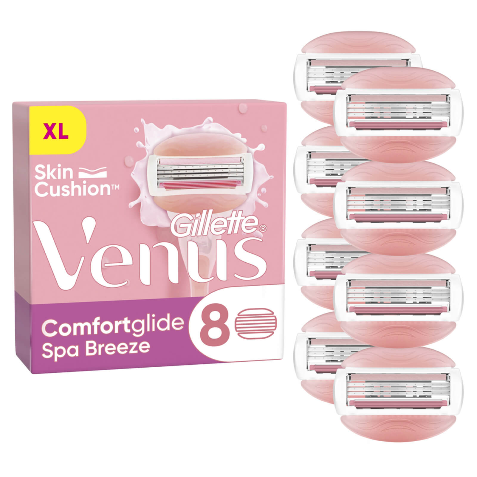 Venus ComfortGlide Spa Breeze Razor Blades - 8 Pack