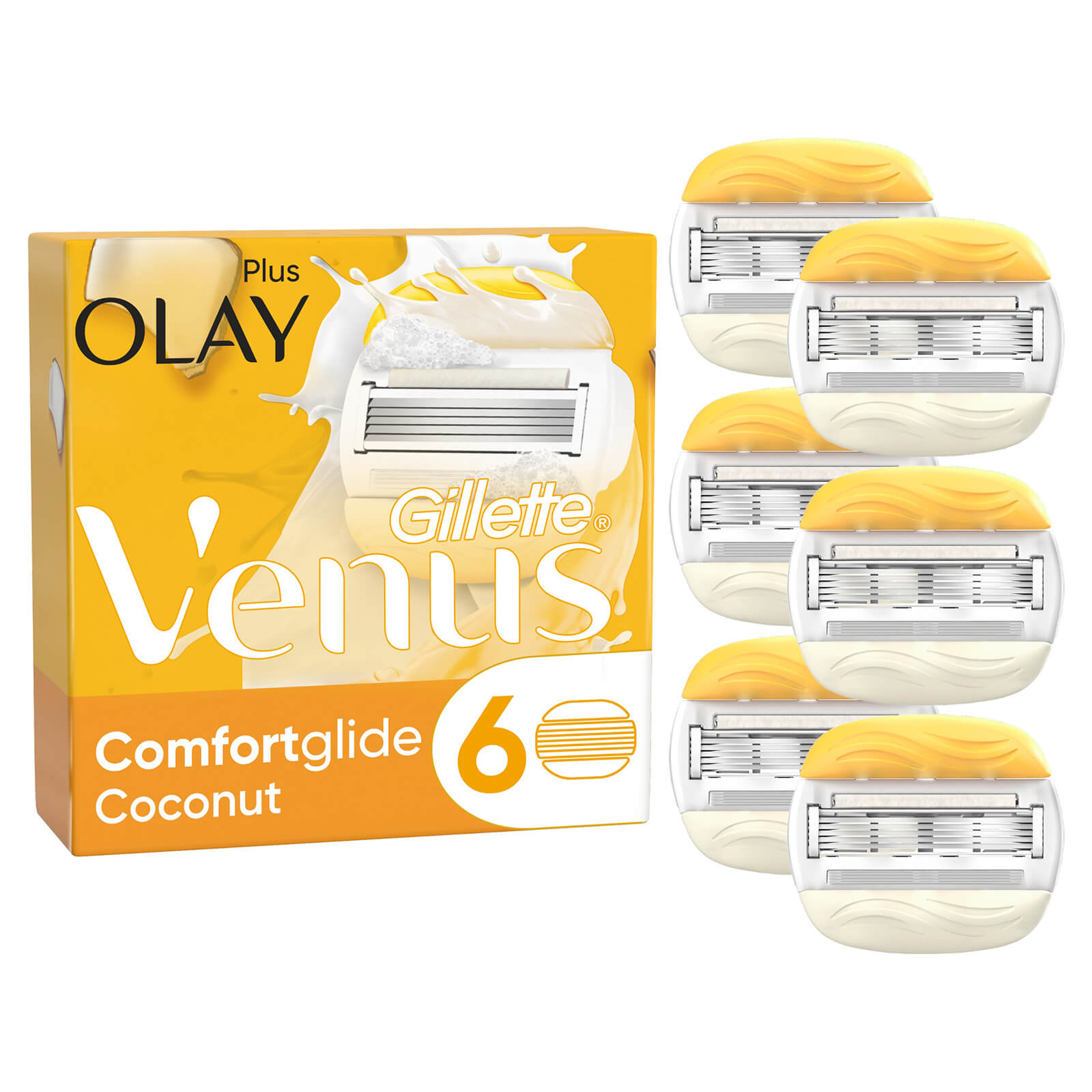 

Venus ComfortGlide Coconut With Olay Blades - 6 Pack