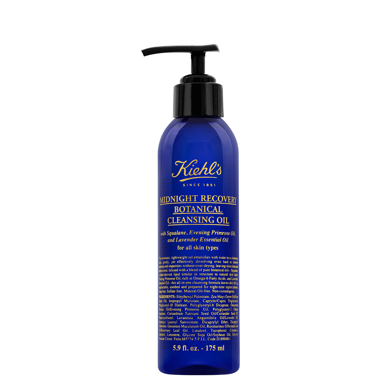 Photos - Facial / Body Cleansing Product Kiehl's Midnight Recovery Botanical Cleansing Oil  - 175ml(Various Sizes)