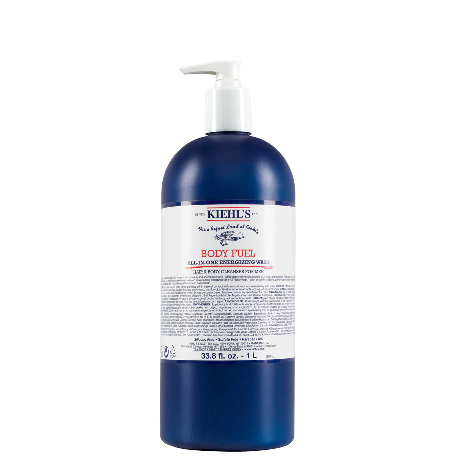 Kiehl's Kiehls Body Fuel Wash (Various Sizes) - 1000ml