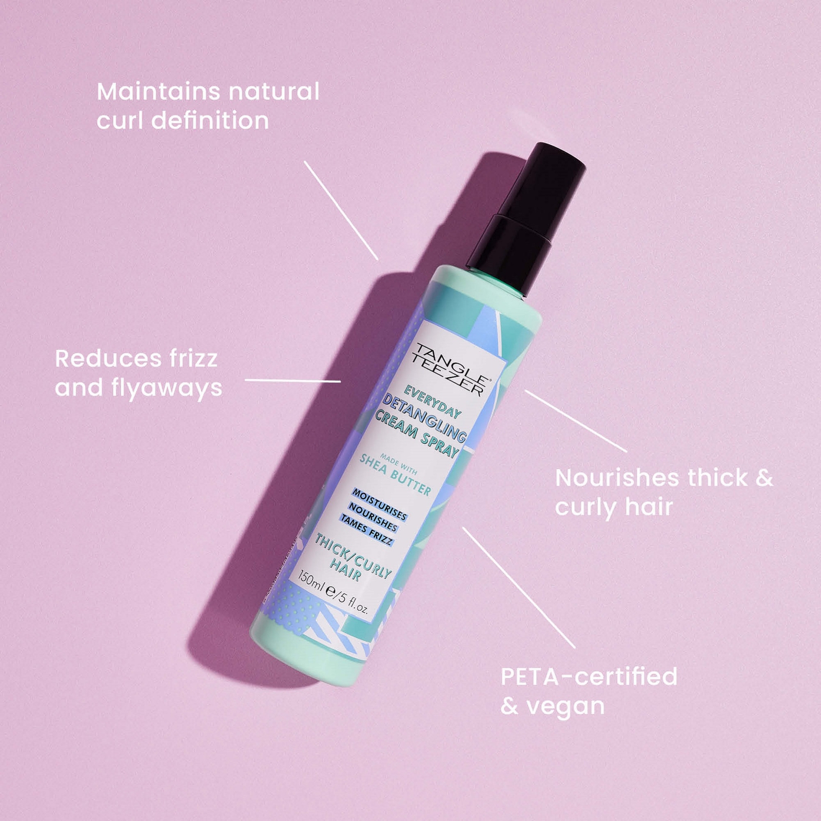 Thumbnail - Tangle Teezer Everyday Detangling Spray for Thick-Curly Hair 150ml