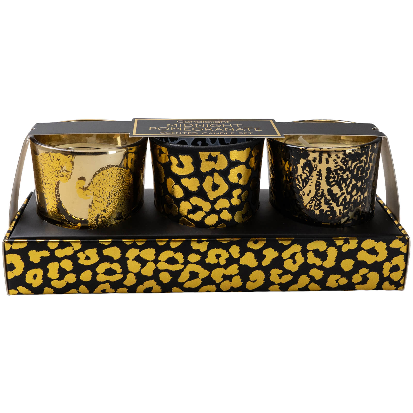 Leopard Print Candles - Set of 3