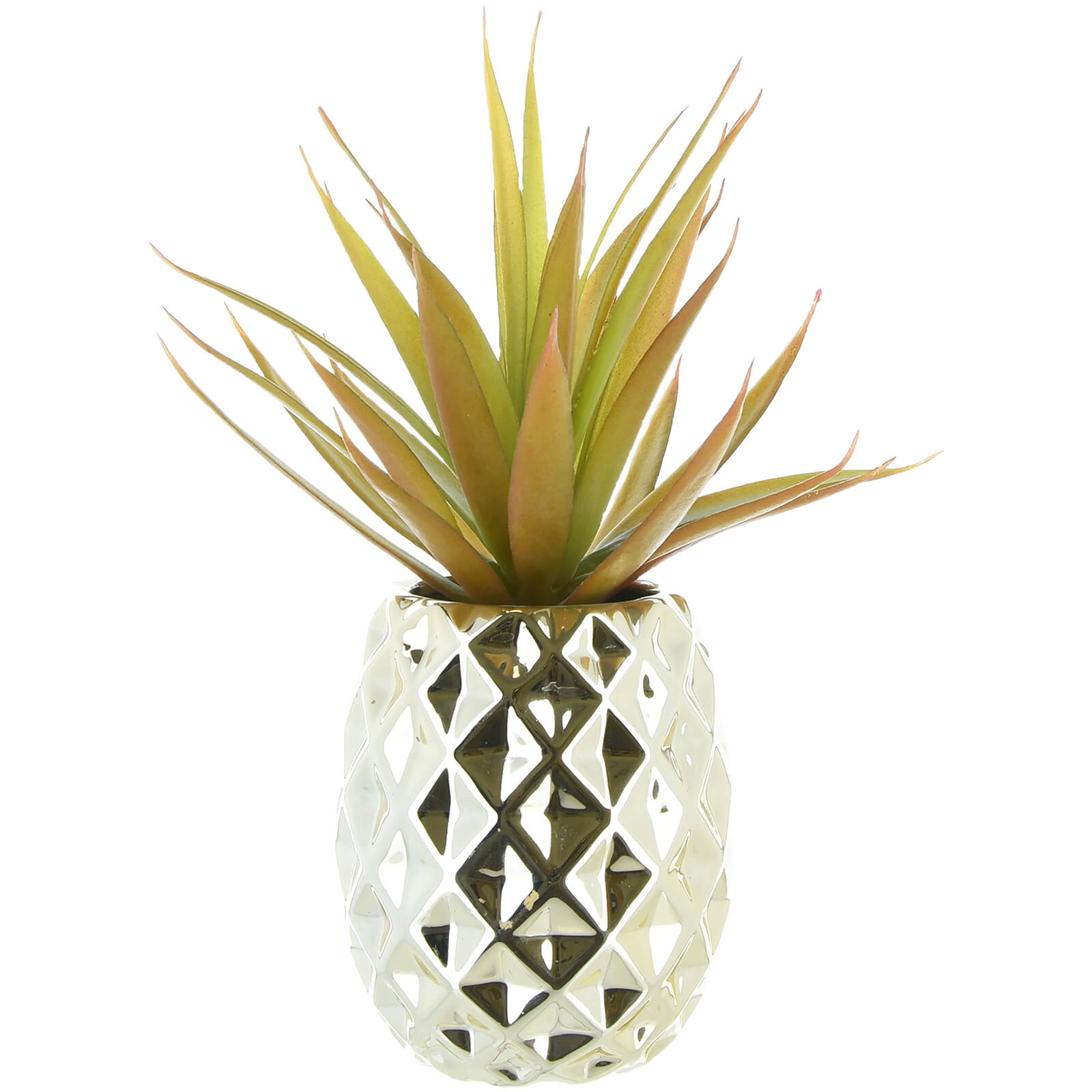 Faux Aloe Vera Succulent Plant - Pineapple Pot