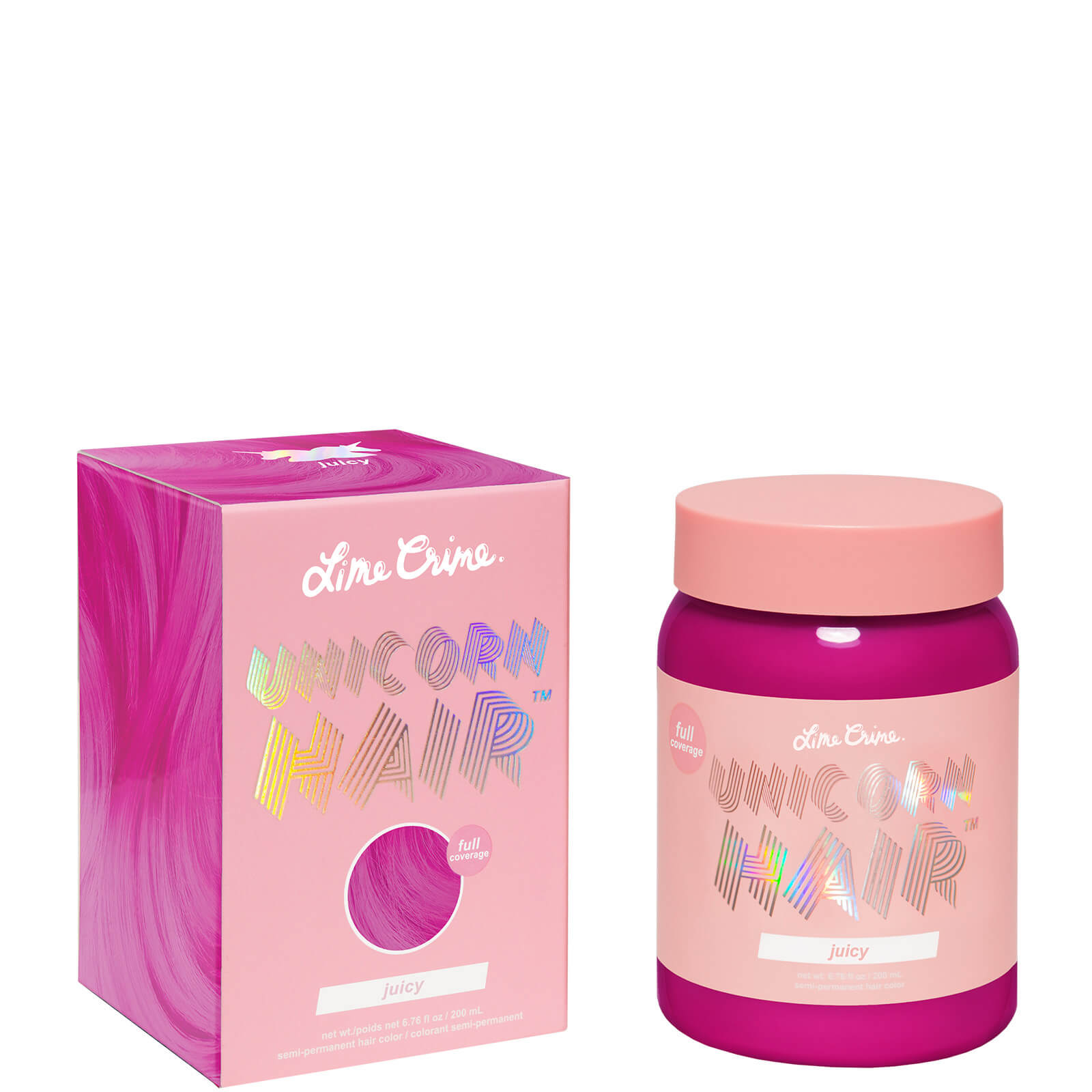 Lime Crime Unicorn Hair Full Coverage Tint 200ml (various Shades) - Juicy