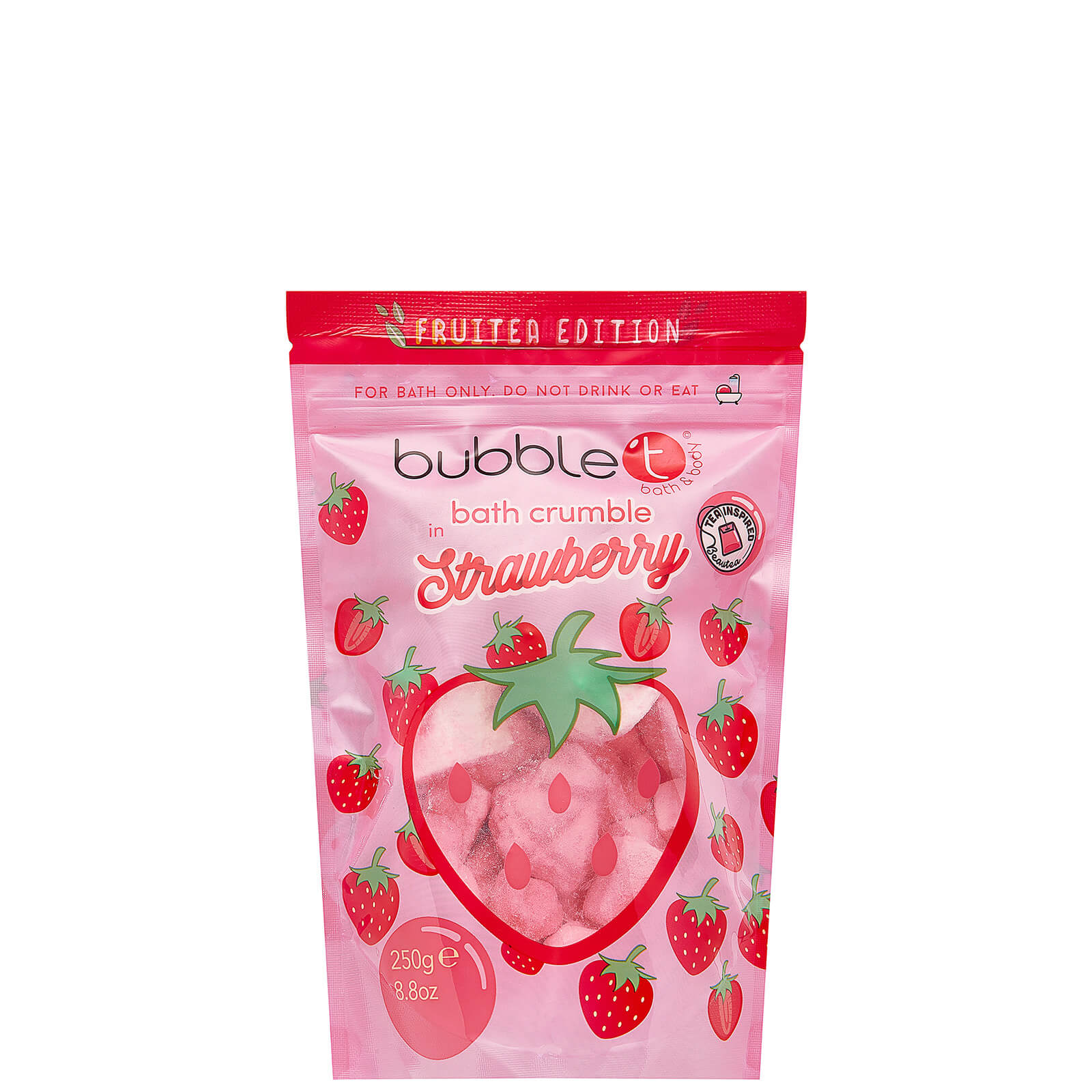 Bubble T Cosmetics Bath Crumble - Strawberry 250g
