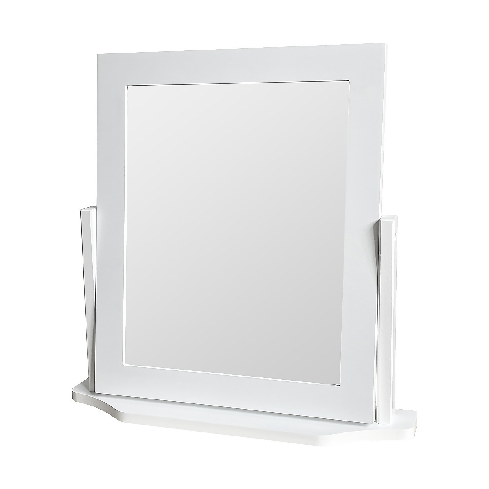 Photo of Square Dressing Table Mirror - White