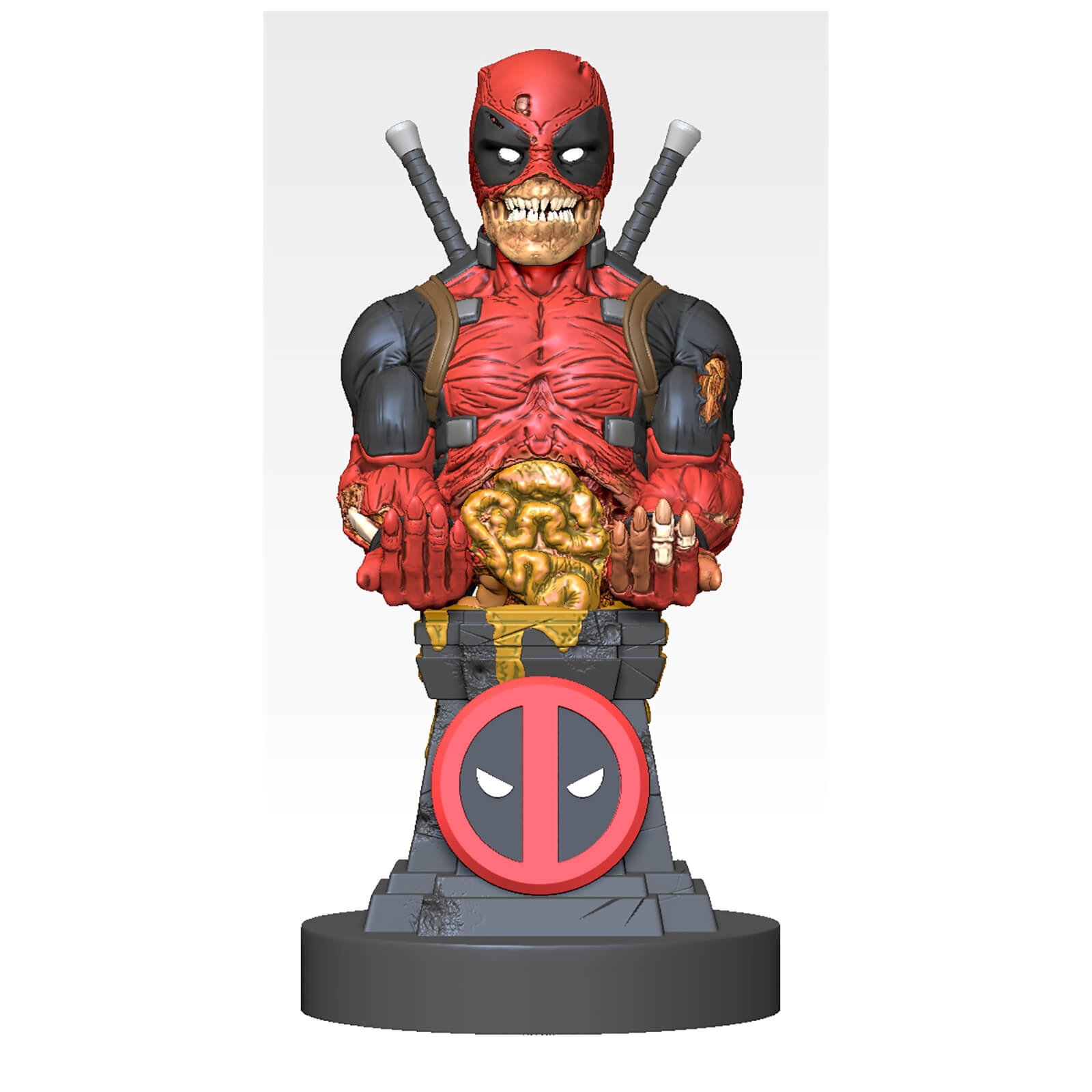 Figurine Deadpool Zombie Cable Guy - Support Manette, Chargeur, Smartphone