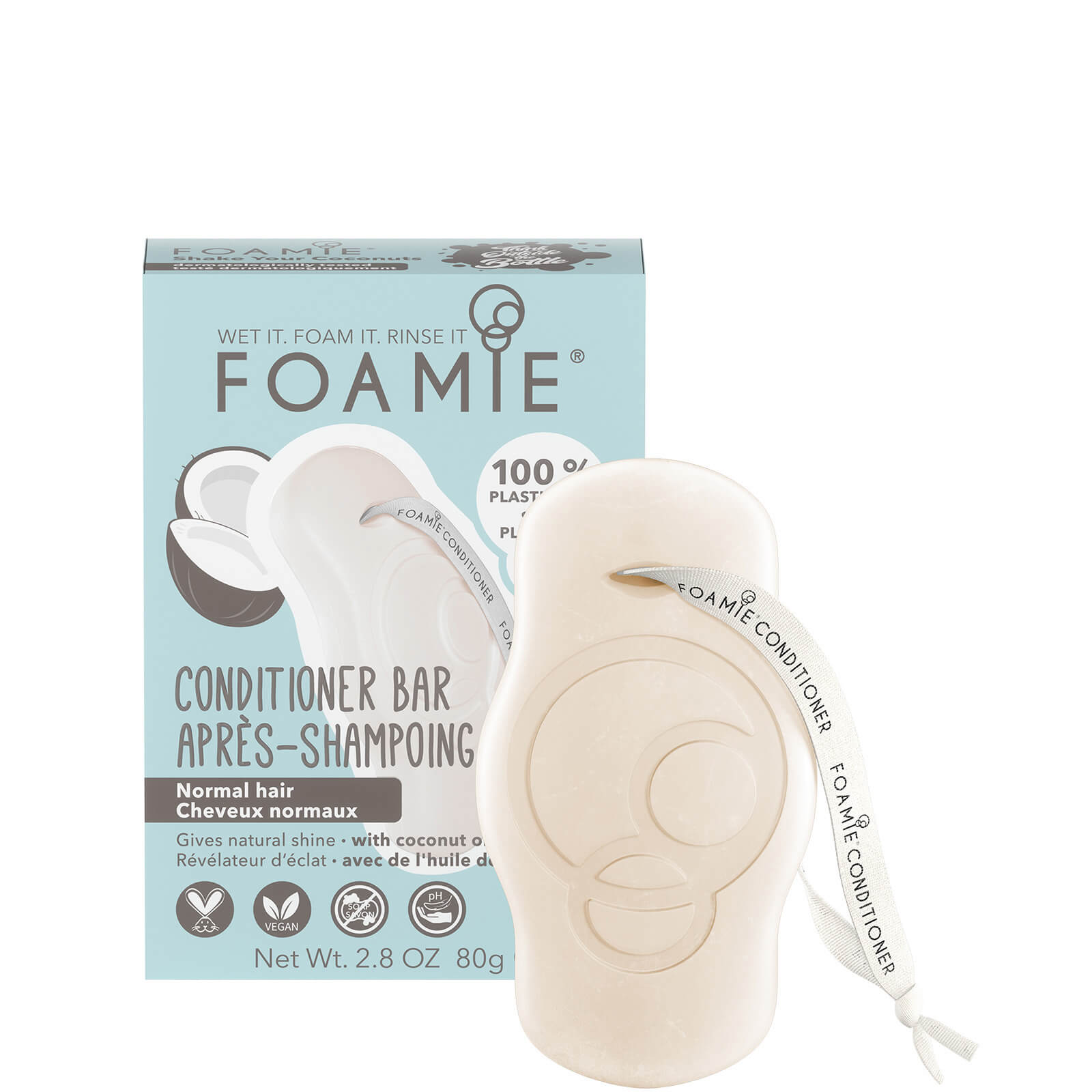 FOAMIE Conditioner Bar - Coconut for Normal Hair