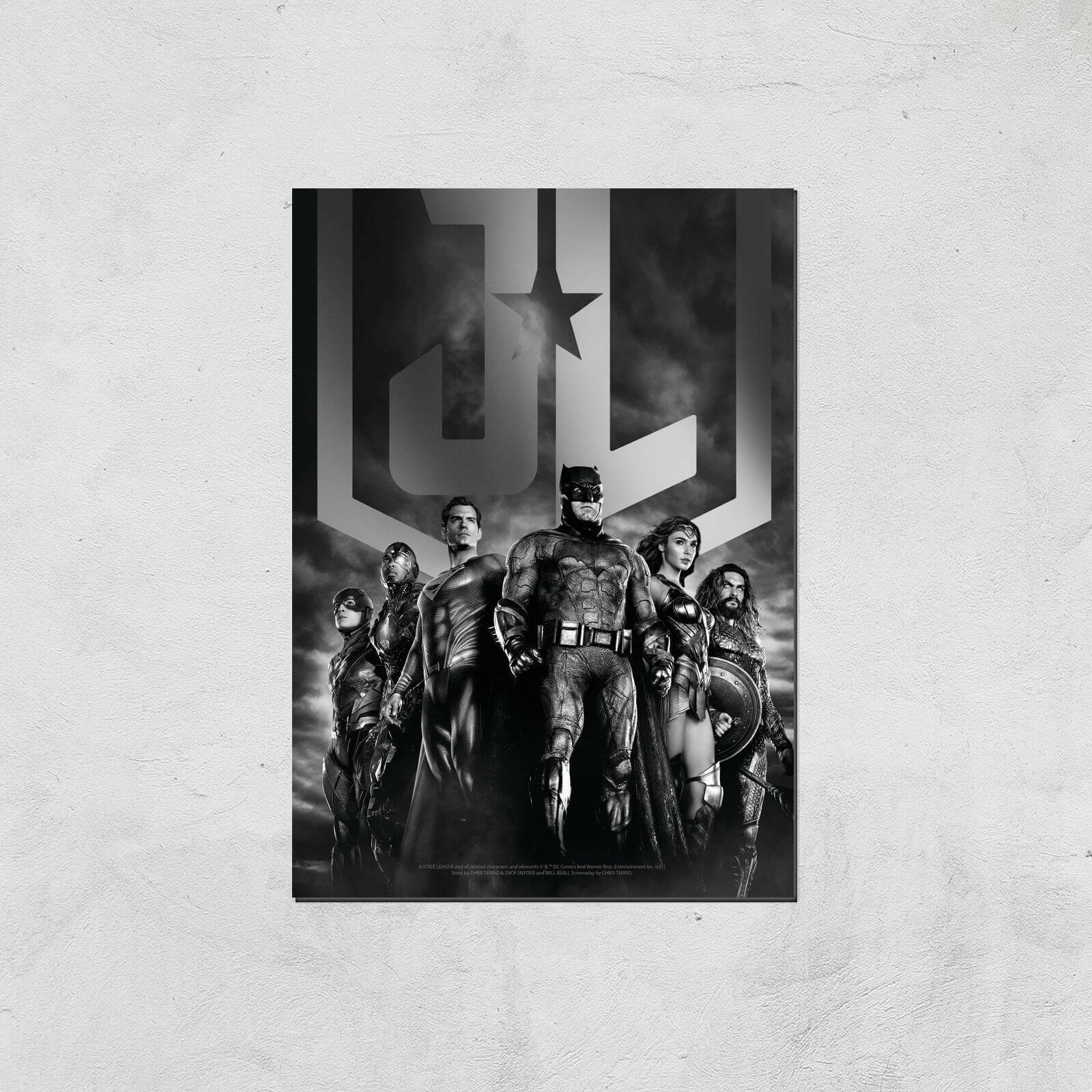 Justice League Team Poster Giclee Art Print - A4 - Print Only