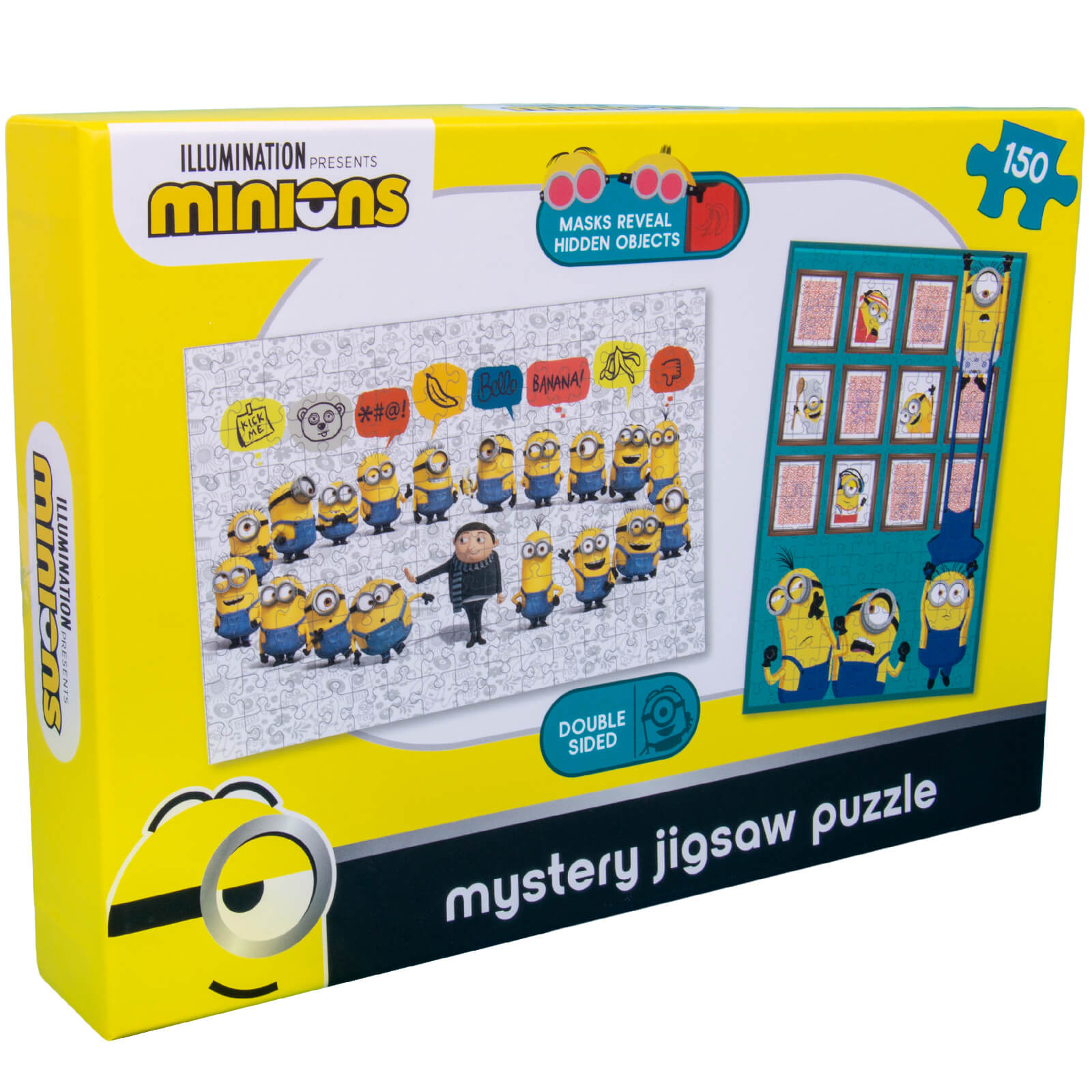 Image of Minions Double Sided Mystery Jigsaw Puzzle 100pcs