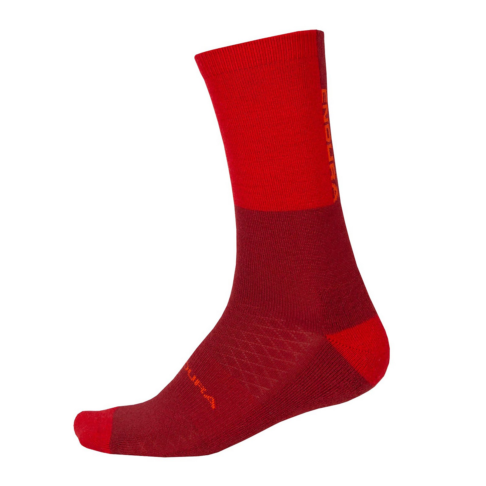 Endura Men's BaaBaa Merino Winter Sock - Rust Red