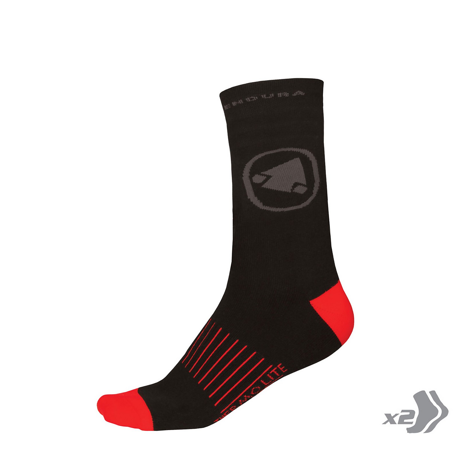 Endura THERMOLITE® II Socks Twin Pack - Black | Extra 10% off first order.