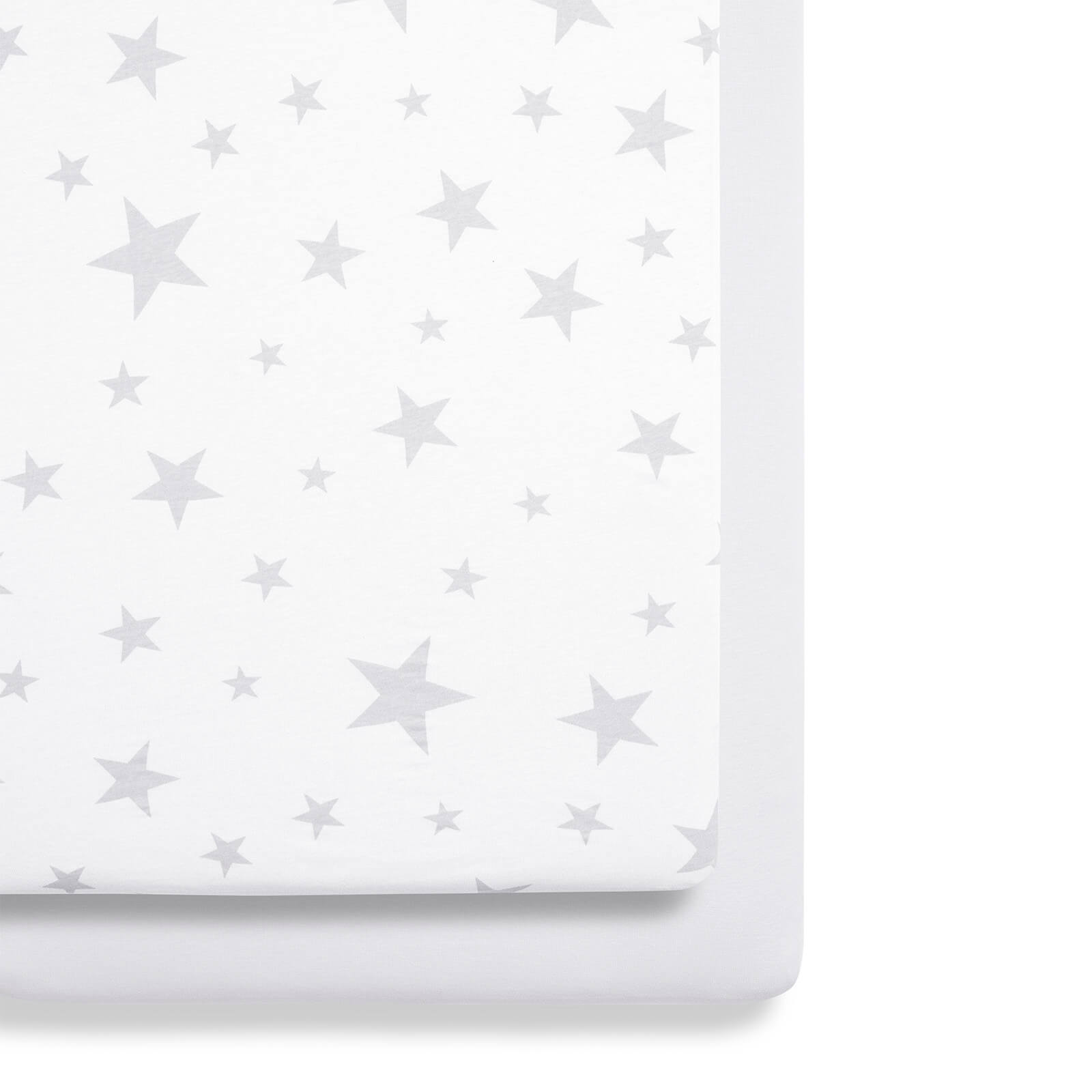Snuz Bedside Crib 2 Pack Fitted Sheets - Star