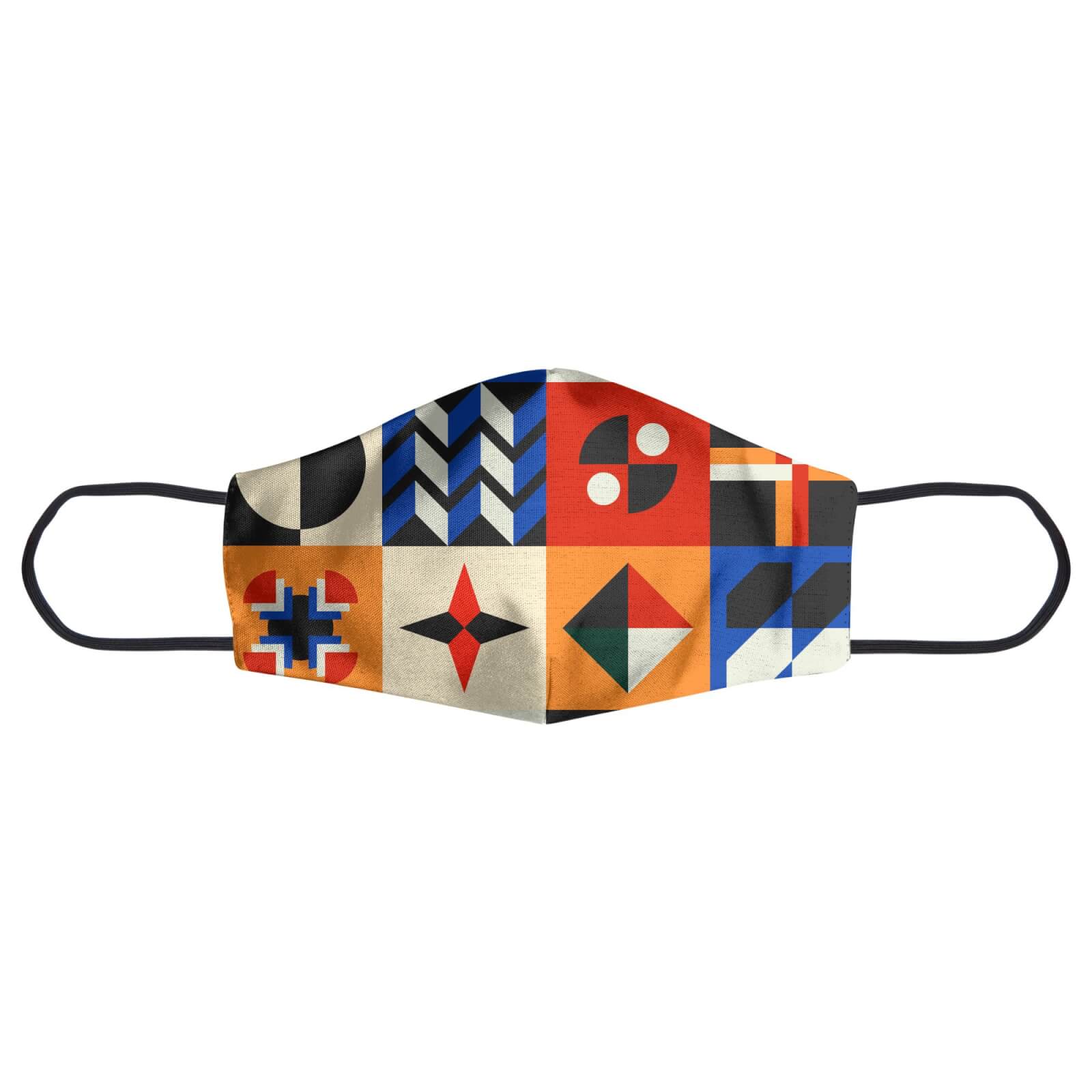 African Inspired Geometric Pattern Face Mask - L