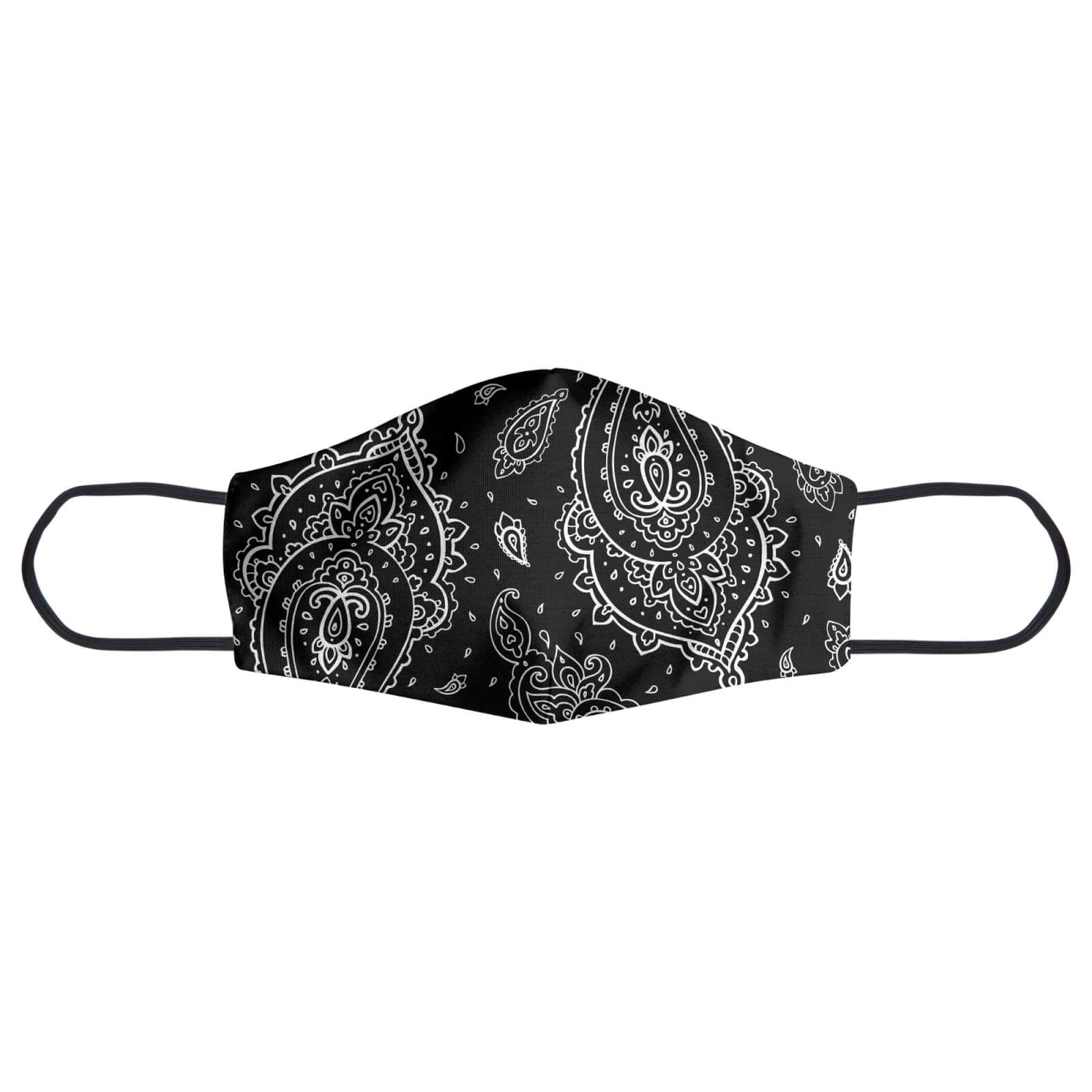 Large Overlapped Paisley Face Mask - S