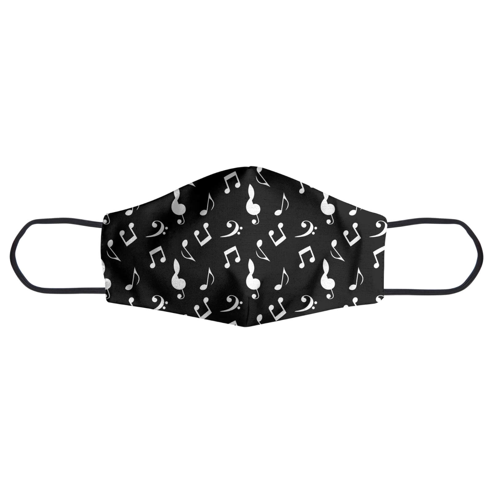 Music Notes Mono Face Mask - S
