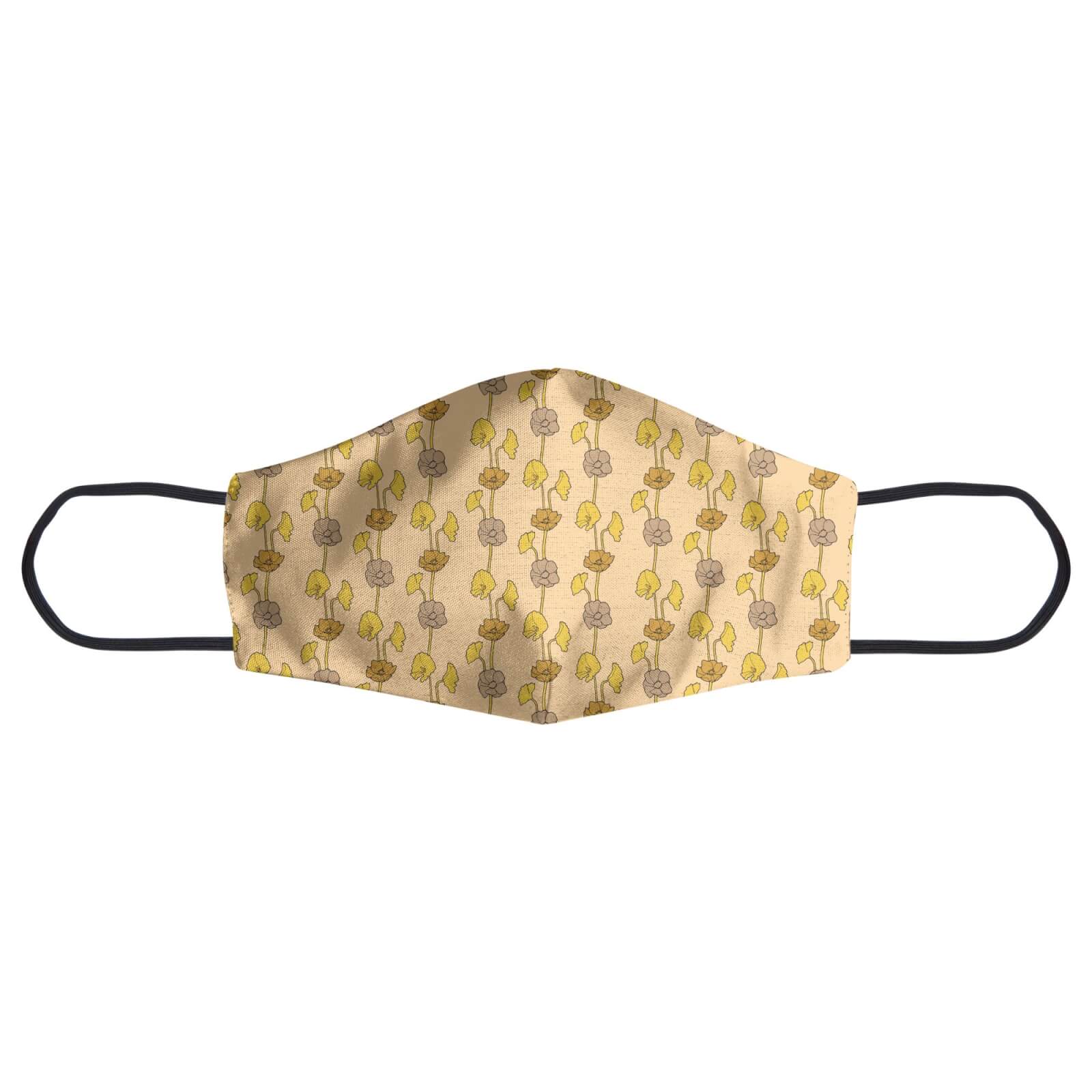 60s Light Flower Face Mask - S