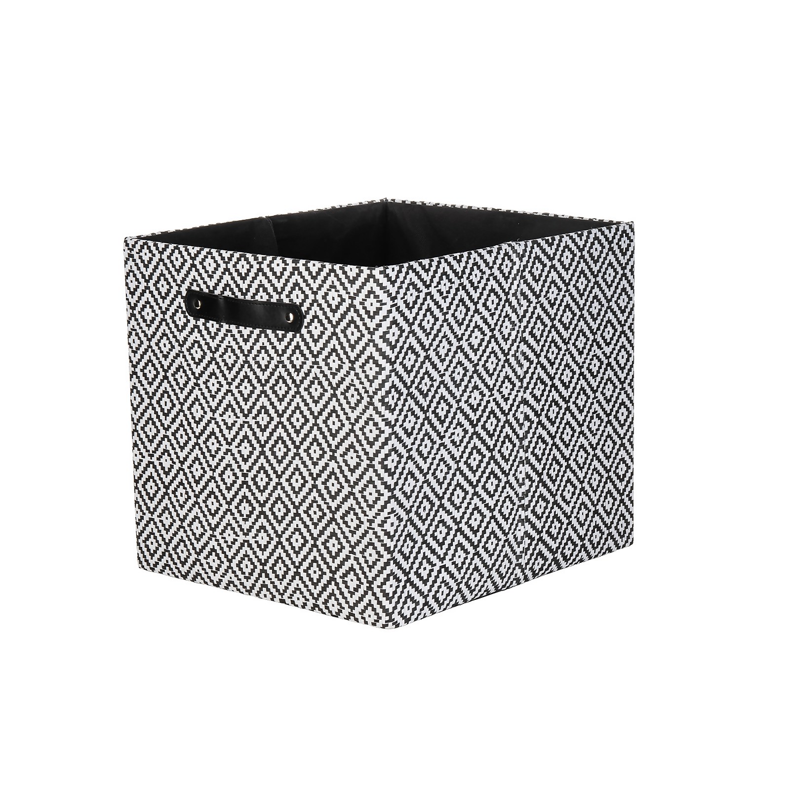 Photo of Living Elements Clever Cube Patterned Fabric Insert - Black Jacquard