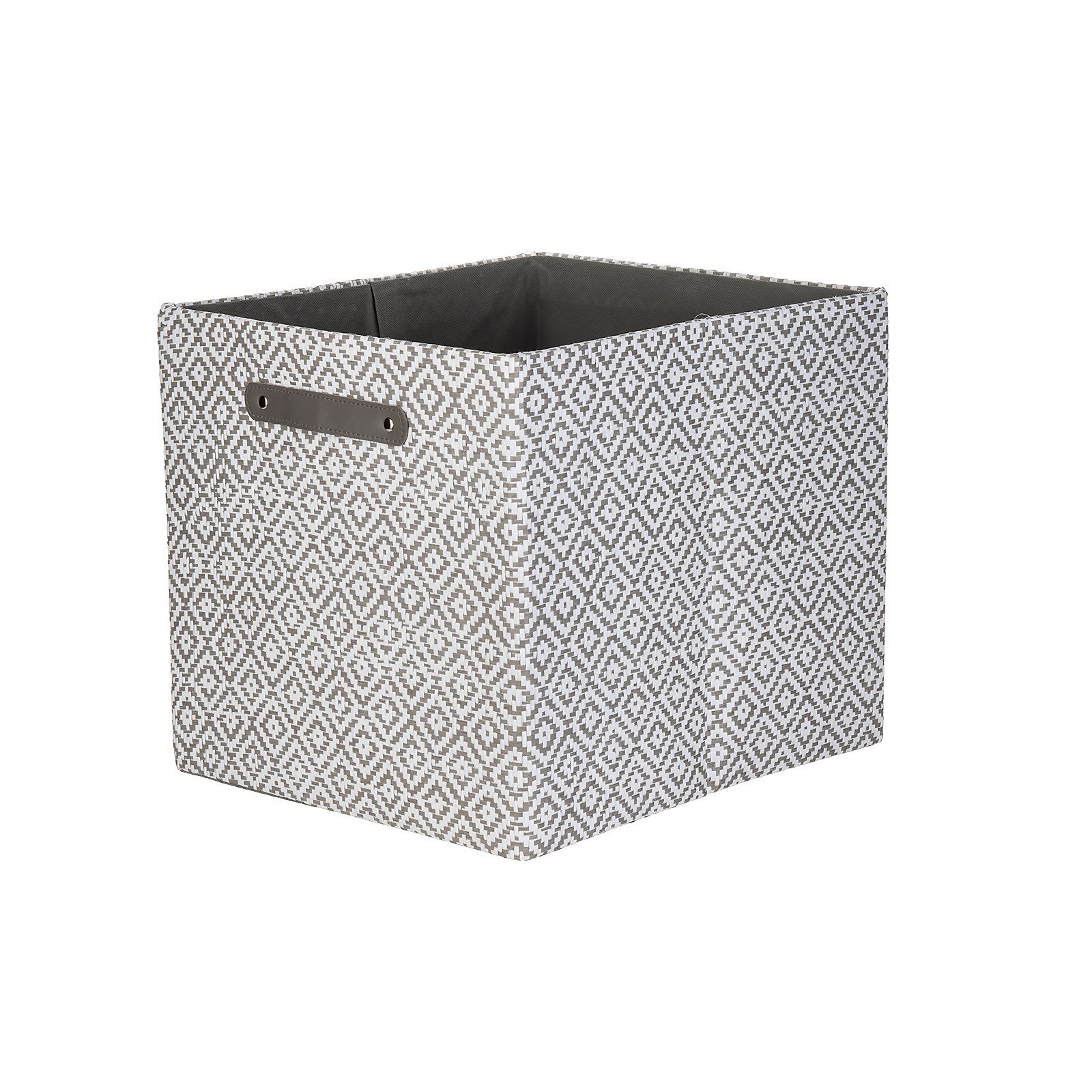 Photo of Living Elements Clever Cube Patterned Fabric Insert - Grey Jacquard