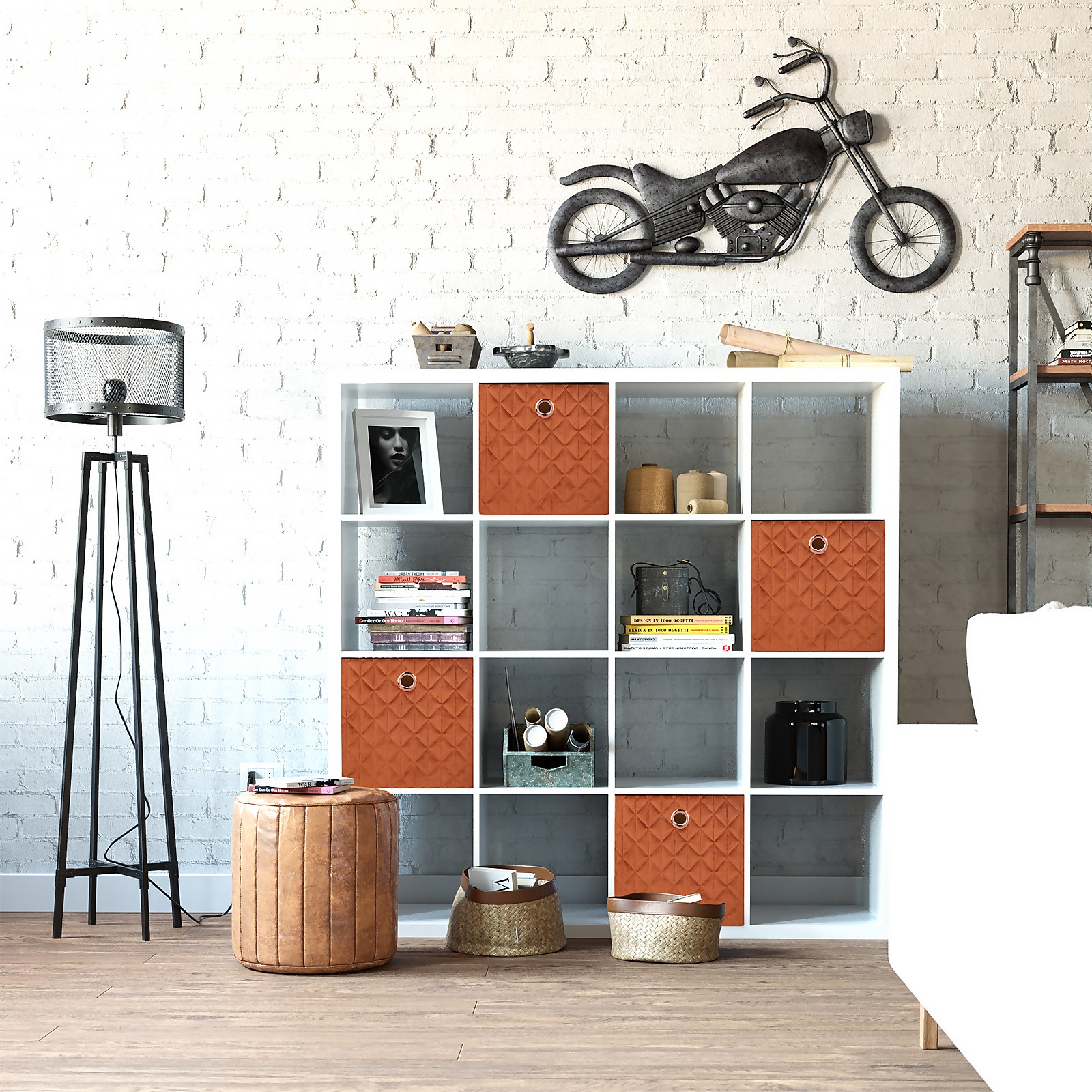 Clever Cube Quilted Velvet Insert - Rust