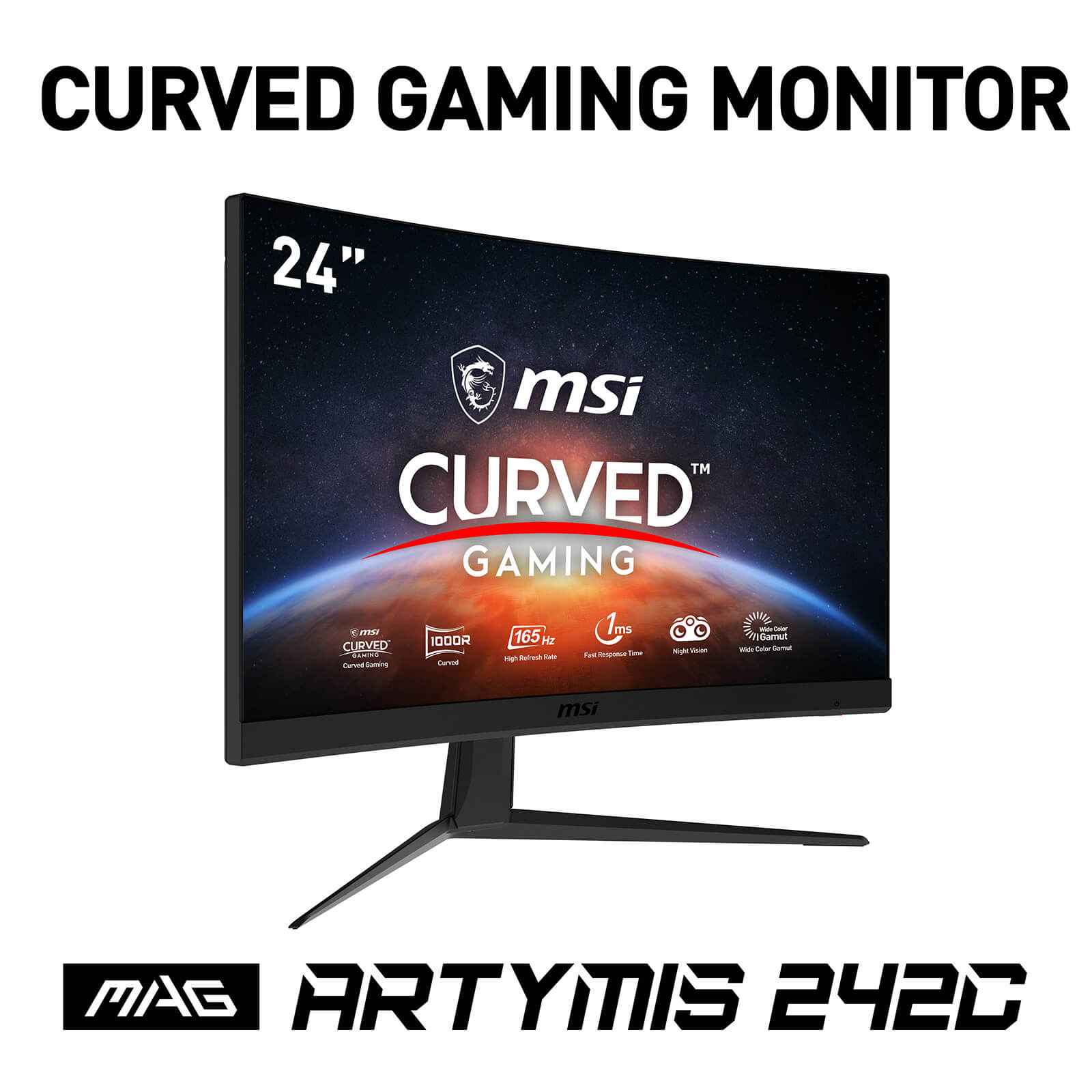 MSI Optix MAG242C 23.6  Curved Gaming Monitor