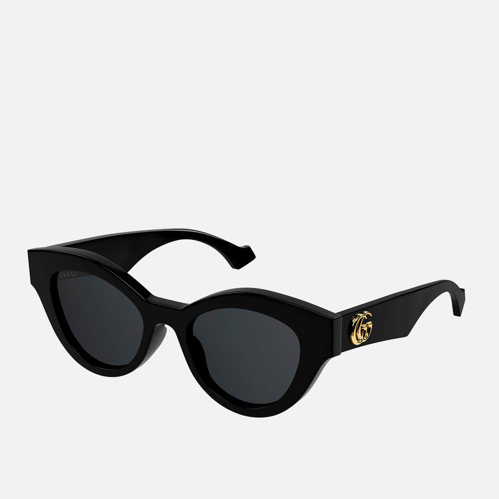 Gucci Women's Acetate Cat Eye Sunglasses - Black/Grey