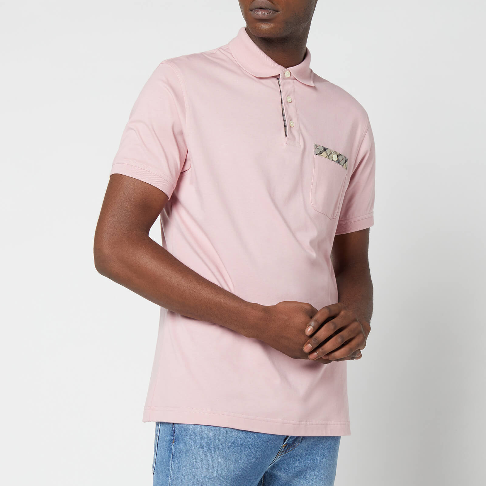 Barbour Men's Hirst Pocket Polo Shirt - Faded Pink - S