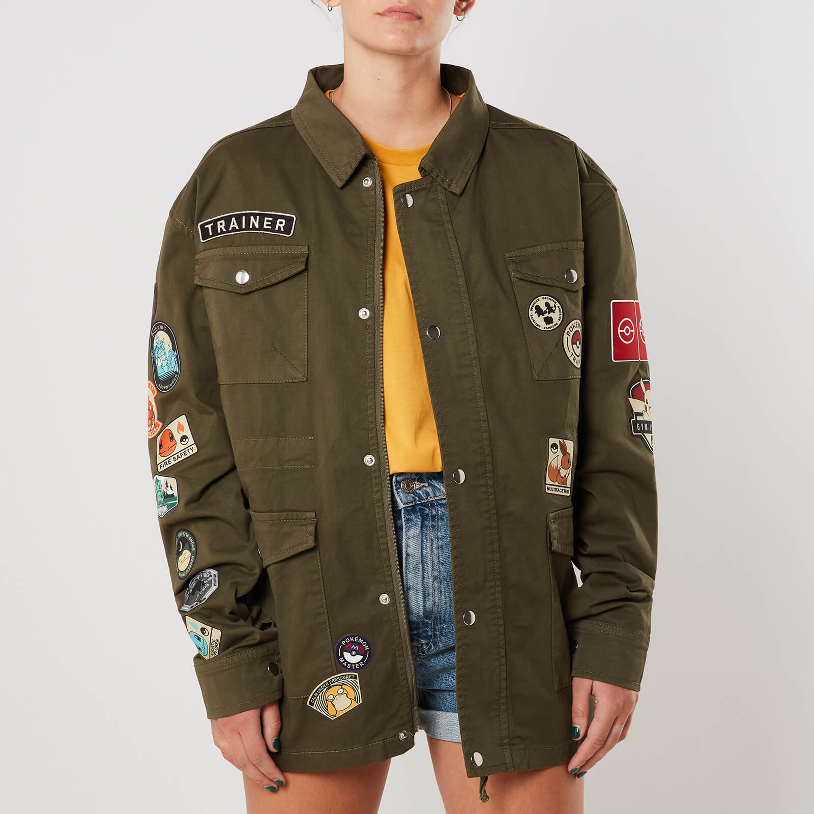 

Pokémon Badged Overshirt - Khaki - XL