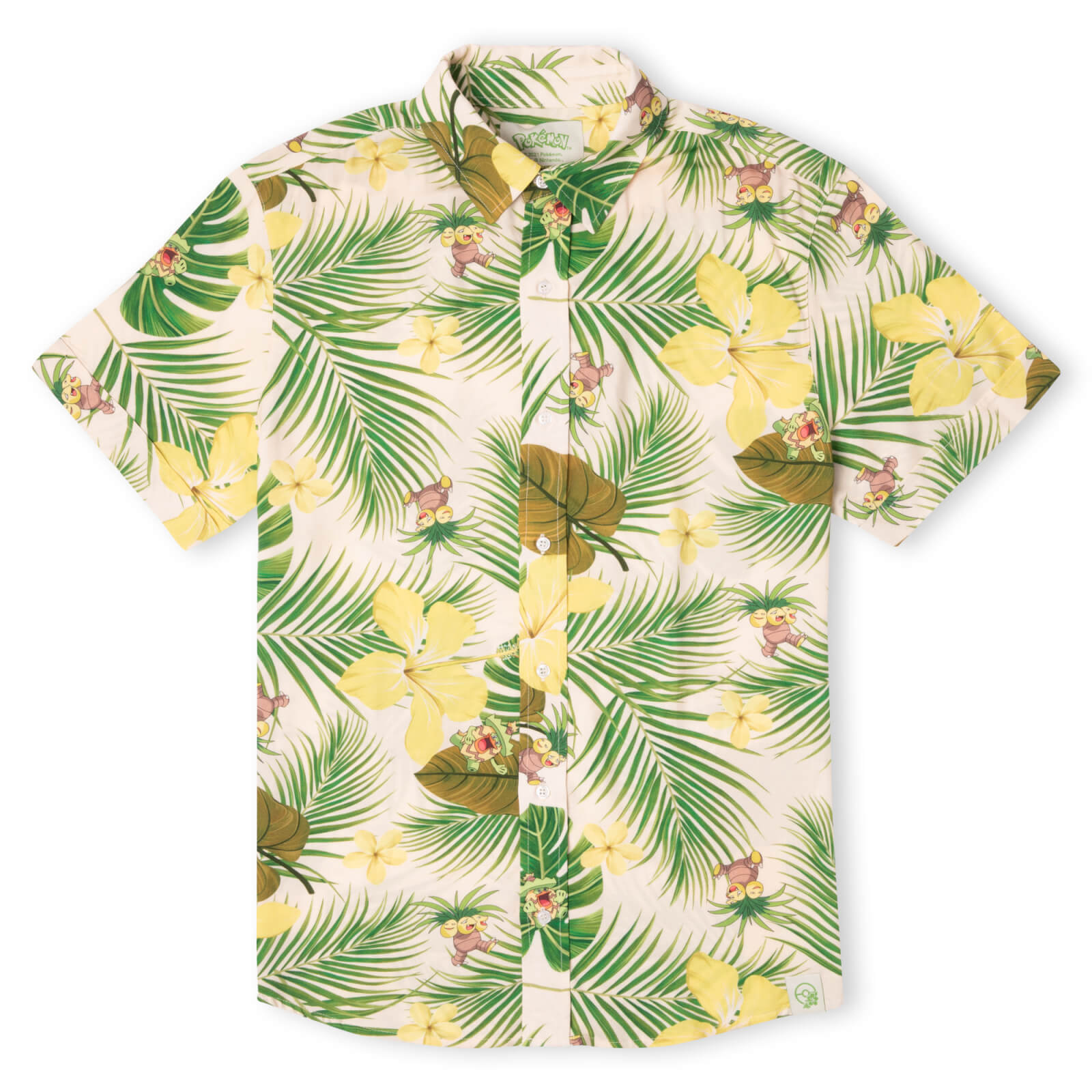 Pokémon Exeggutor Tropical Print Shirt - Cream - M