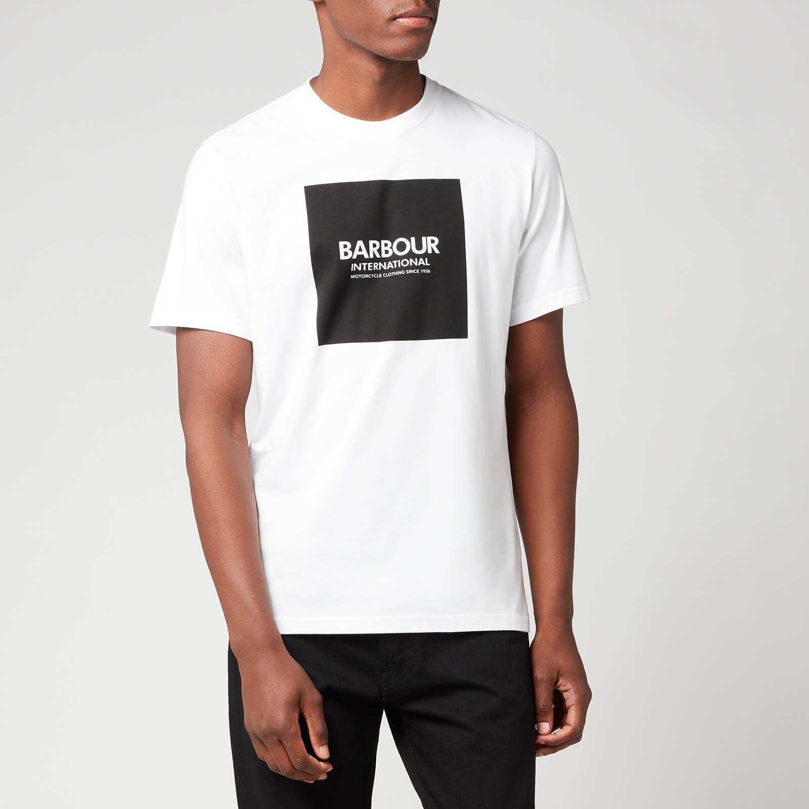 Barbour International Men's Block T-Shirt - White - M