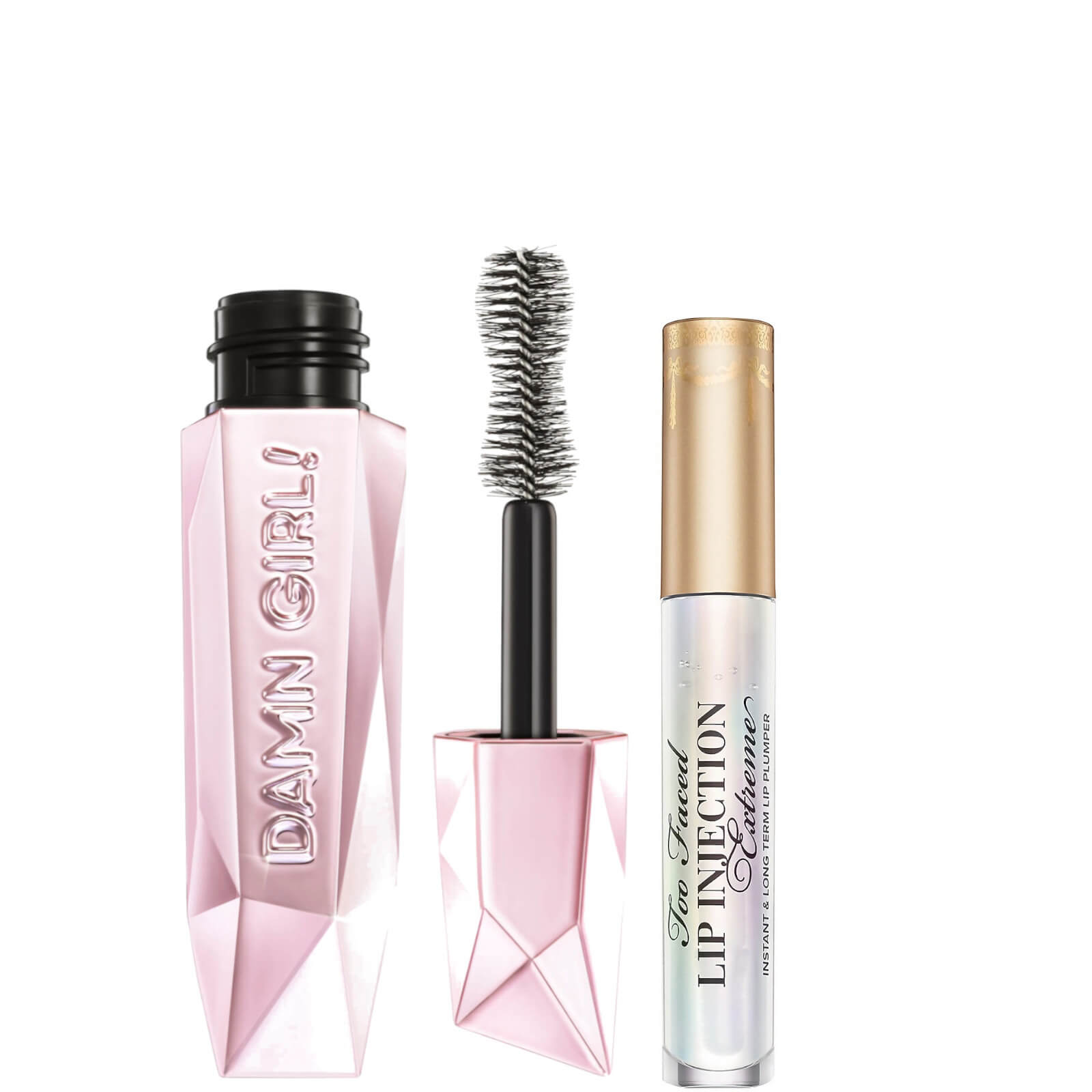 Too Faced Lip Injection Extreme and Damn Girl! Mascara Bundle