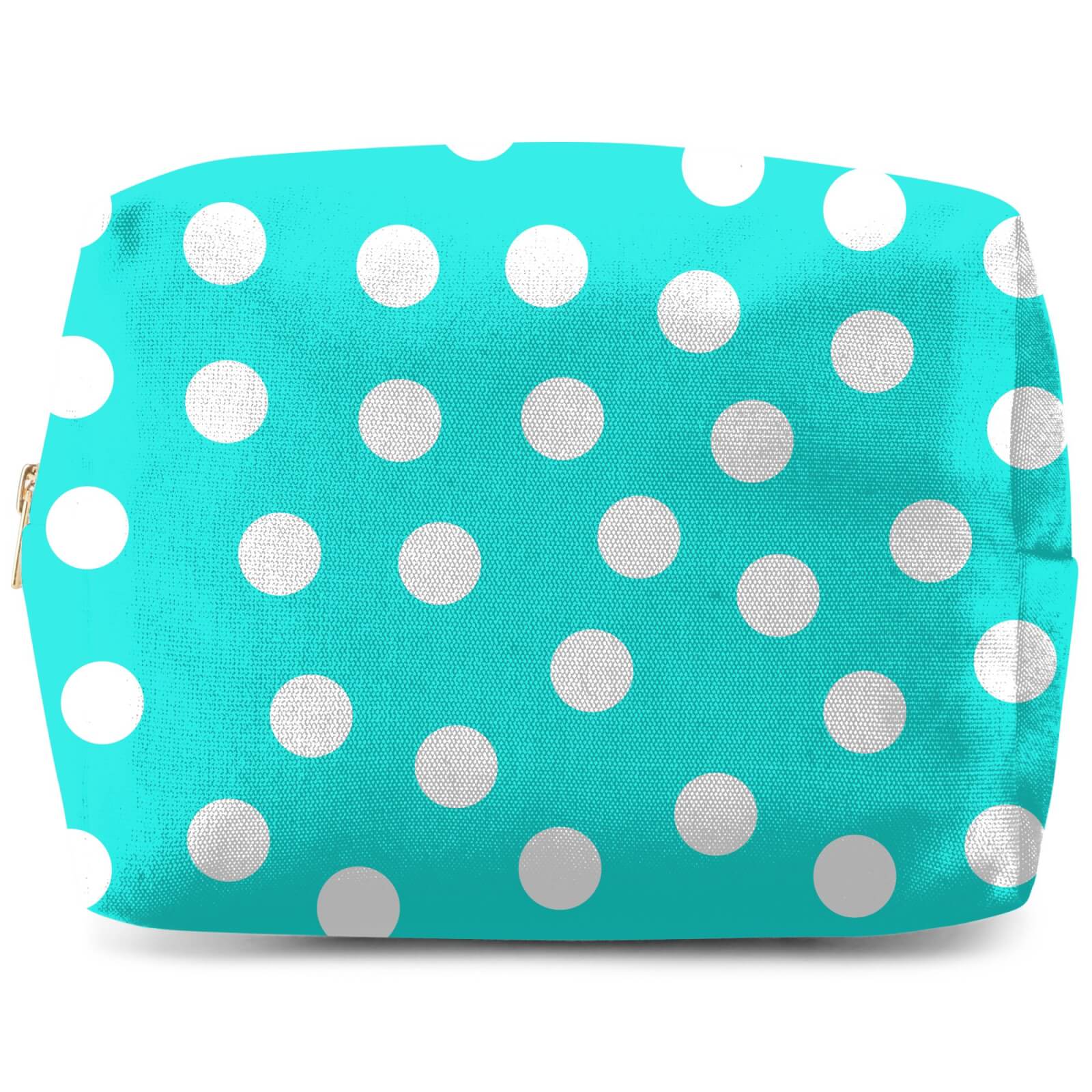 Turquoise Polka Dots Wash Bag