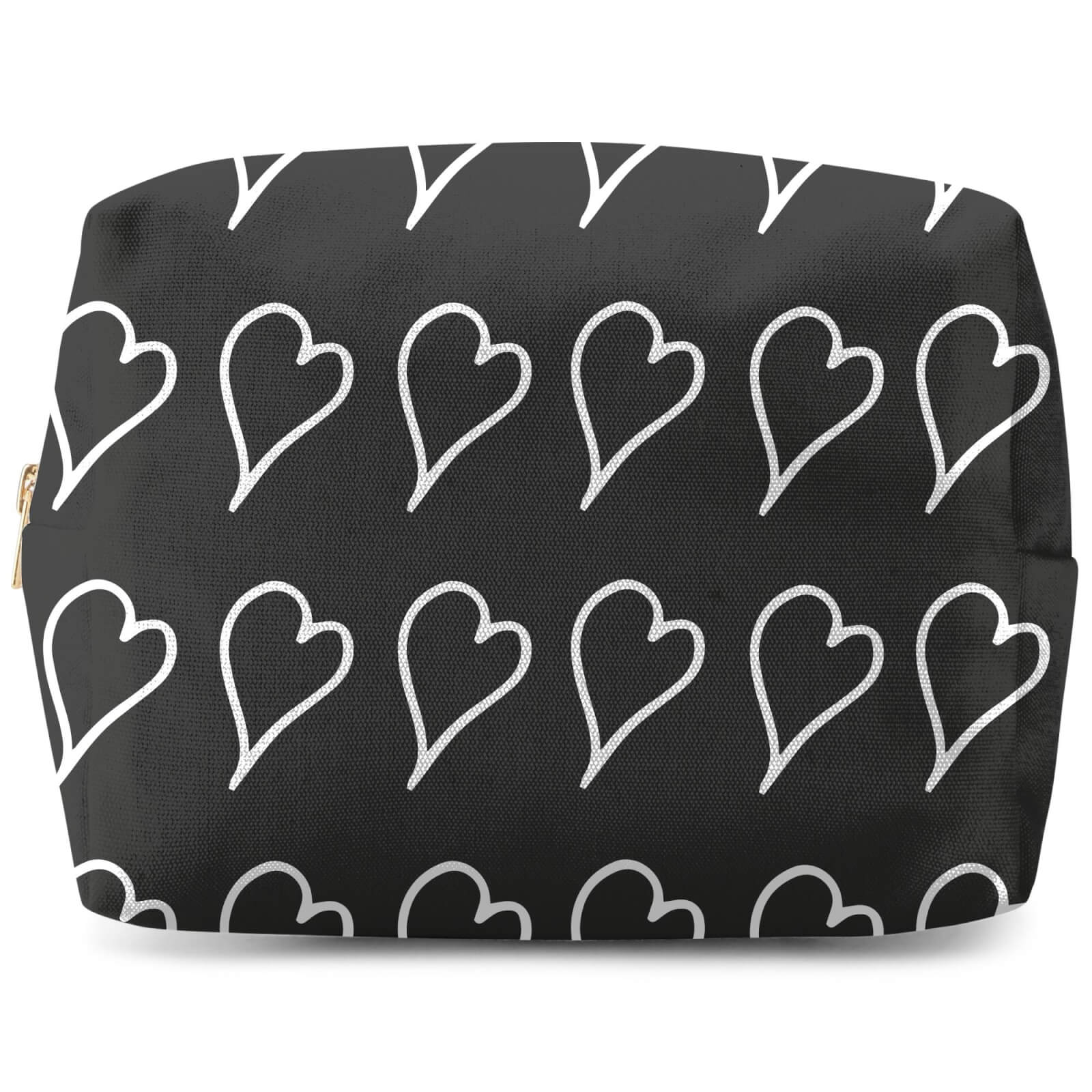 Scribbled Hearts Wash Bag