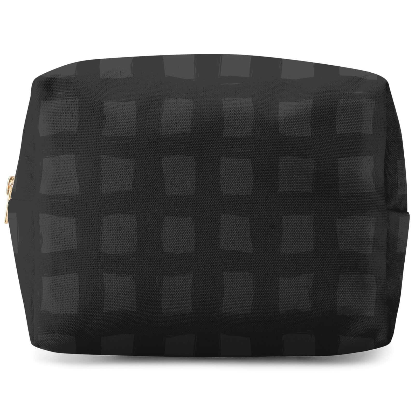 Inky Grid Wash Bag