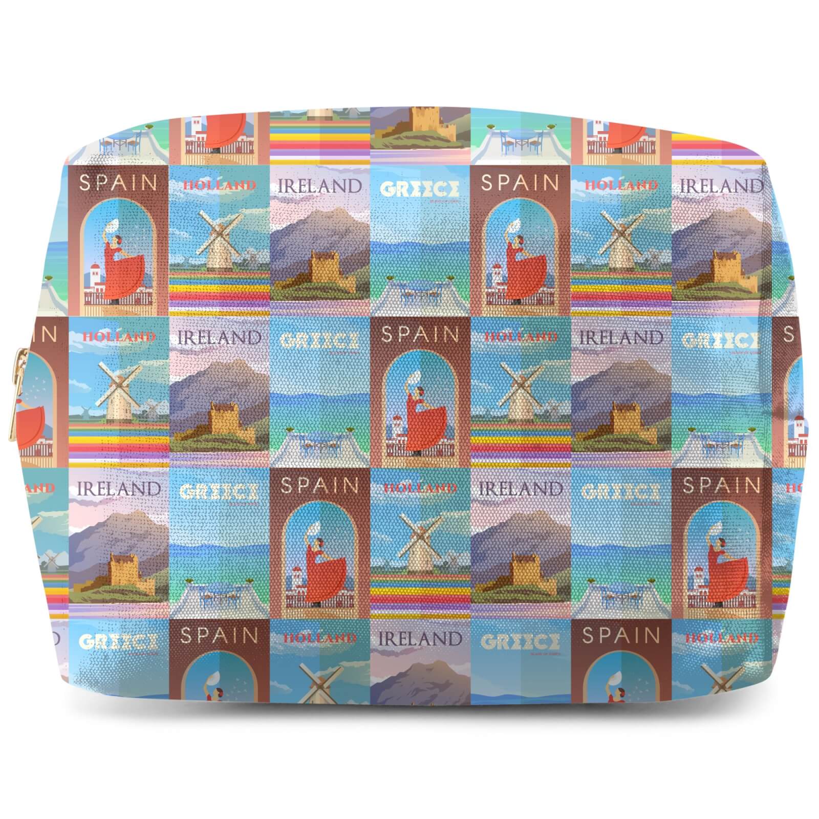 Travelling Around Europe Wash Bag