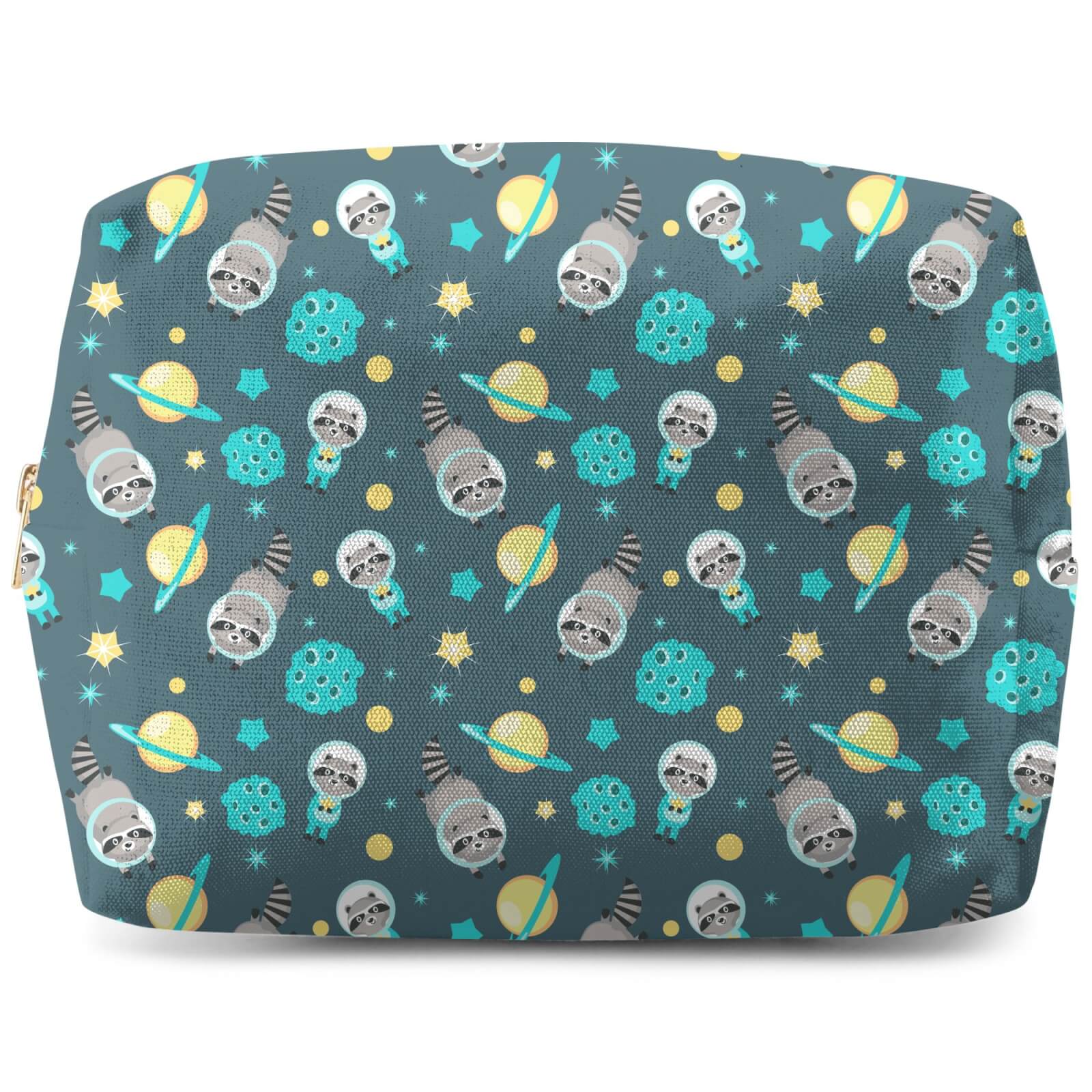 Raccoon In Space Wash Bag