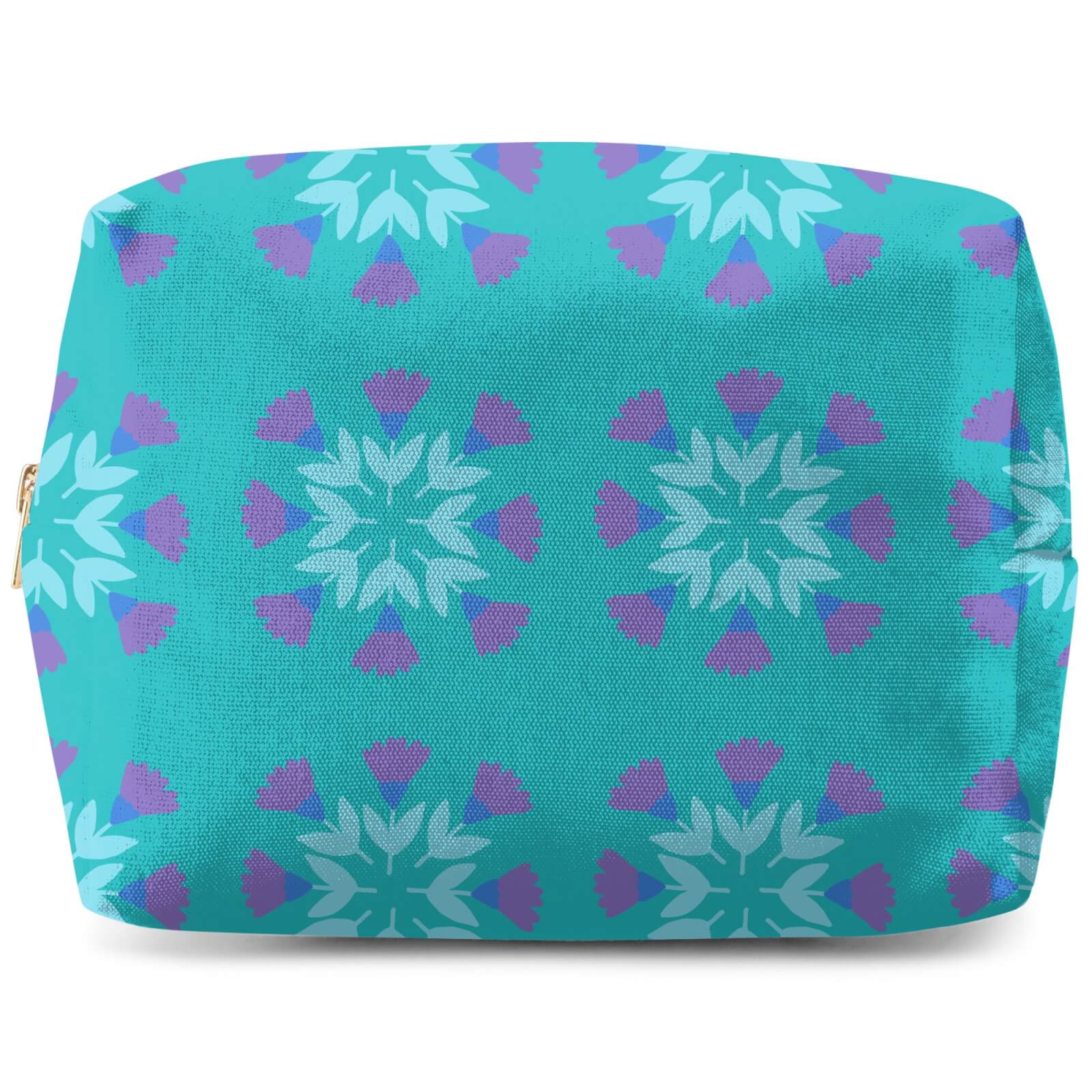 Retro Flower Circles Wash Bag
