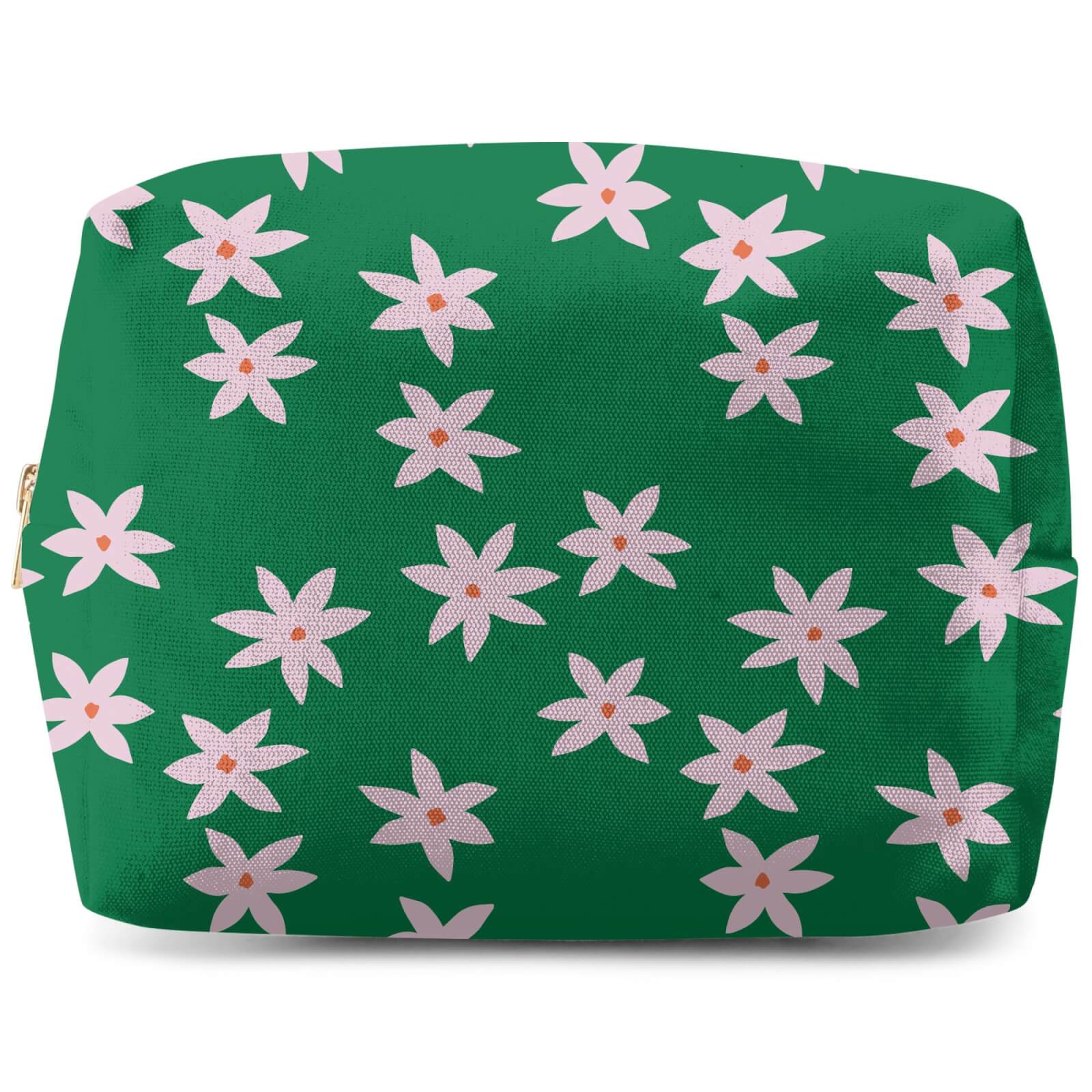 Retro Pressed Flowers Wash Bag