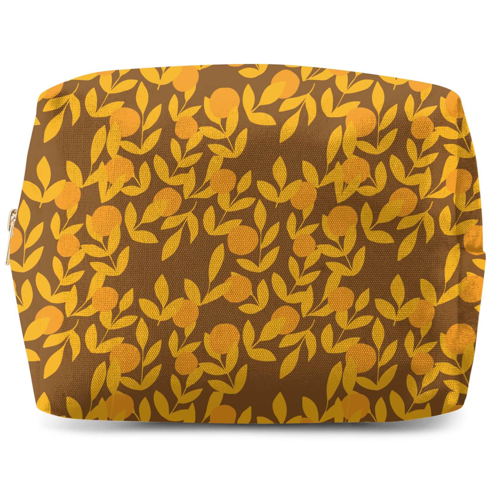 Retro Orange Tree Wash Bag