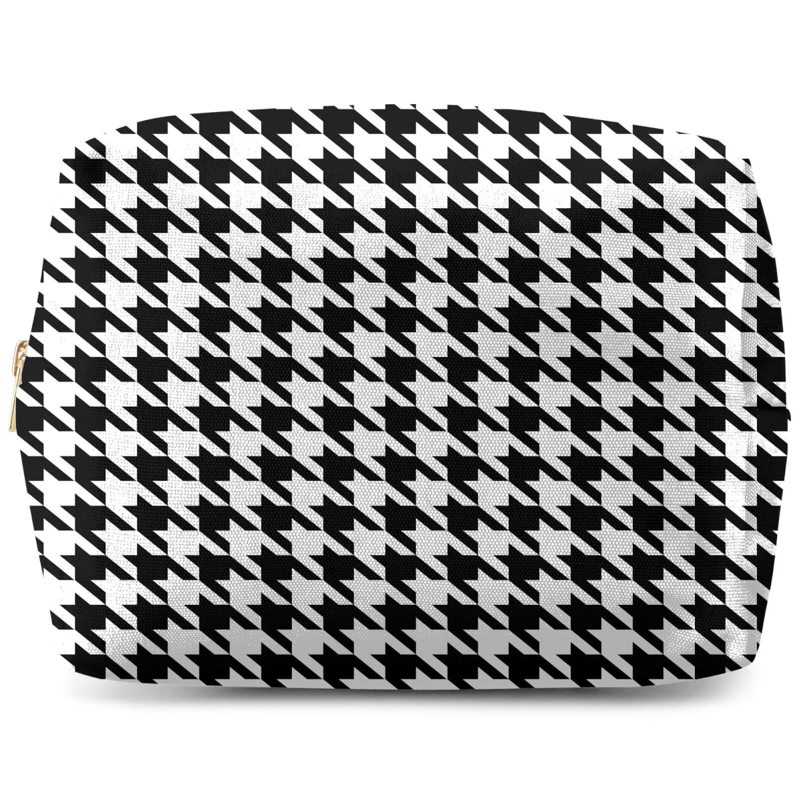 Monochrome Dogtooth Wash Bag