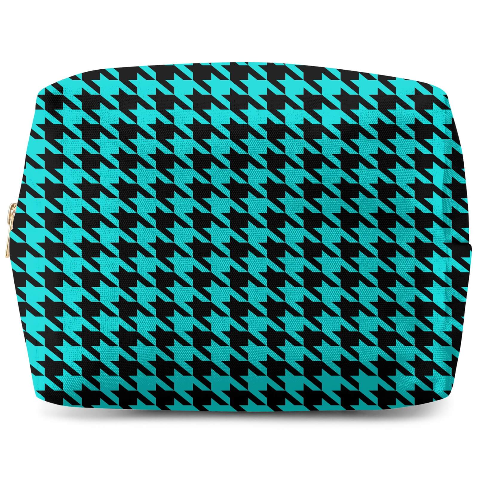 Turquoise Dogtooth Wash Bag