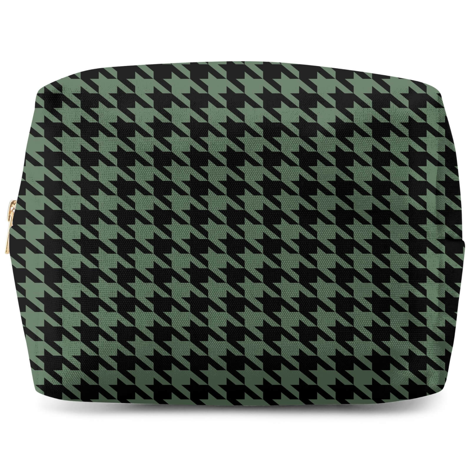 Khaki Dogtooth Wash Bag