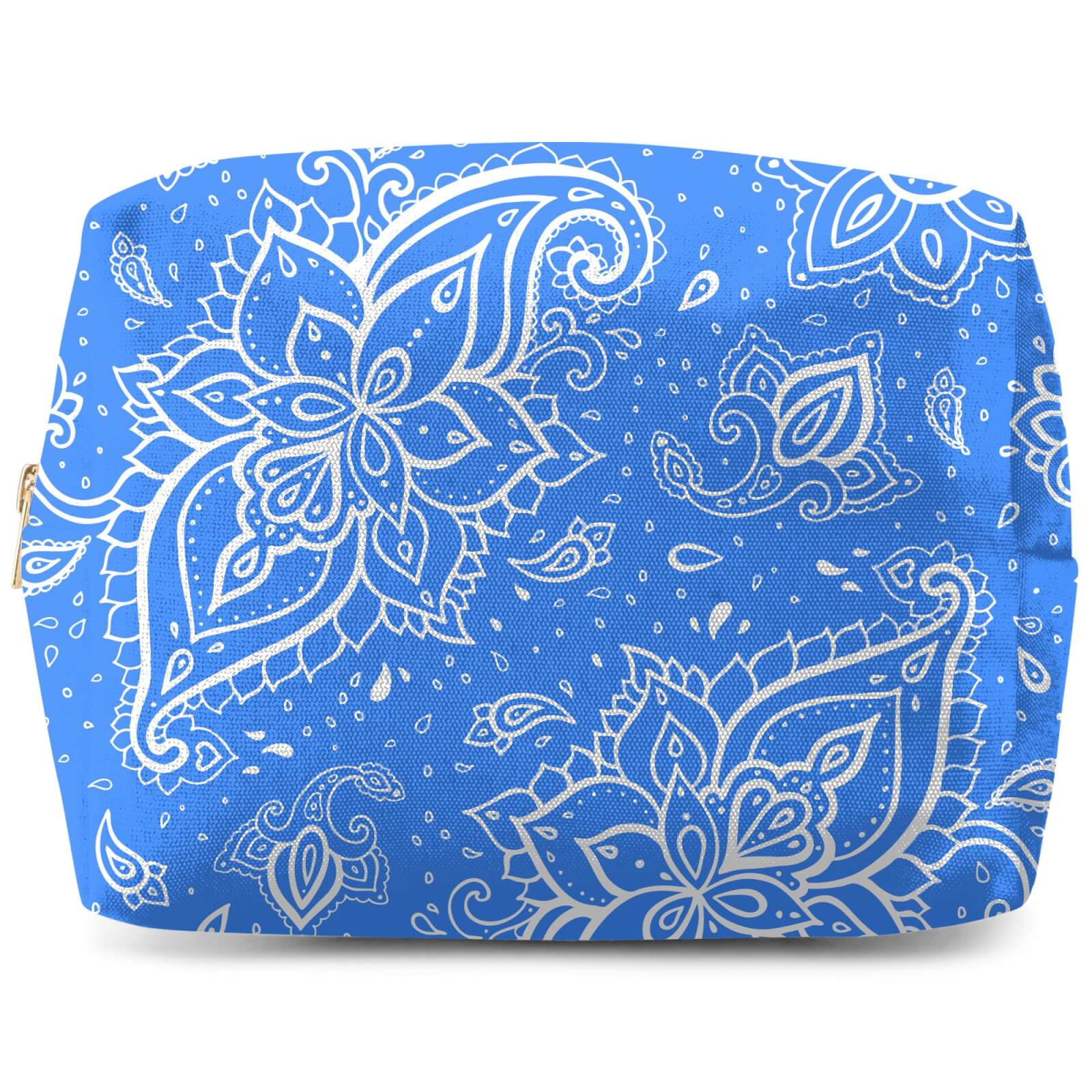 Sky Blue Paisley Wash Bag