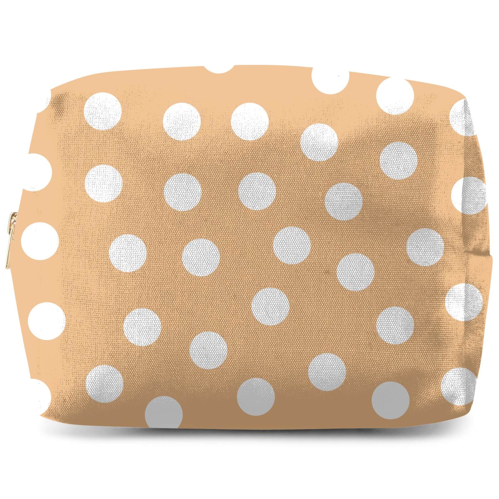 Beige Polka Dots Wash Bag